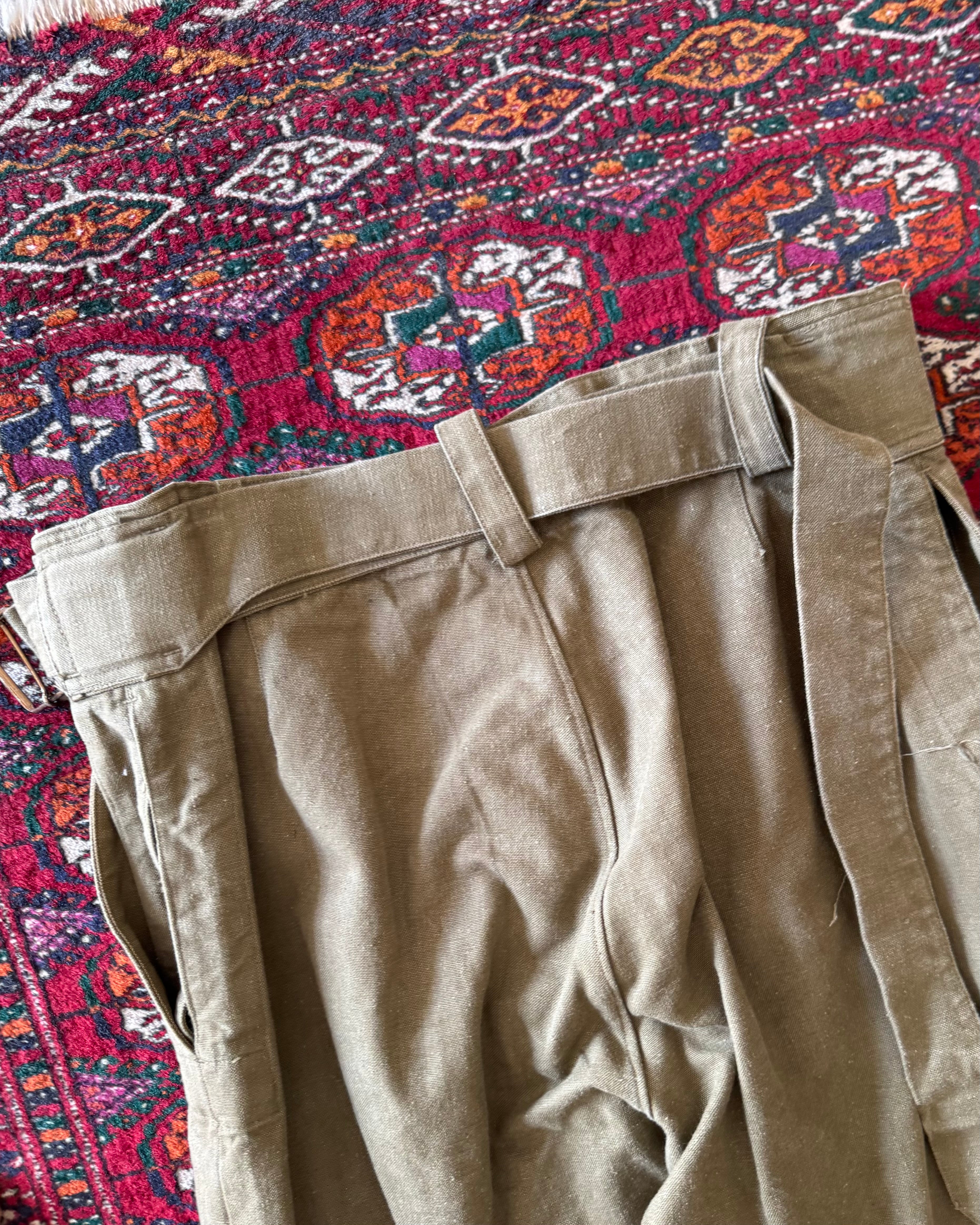 Vintage 1960s Swedish Army motorcycle pants