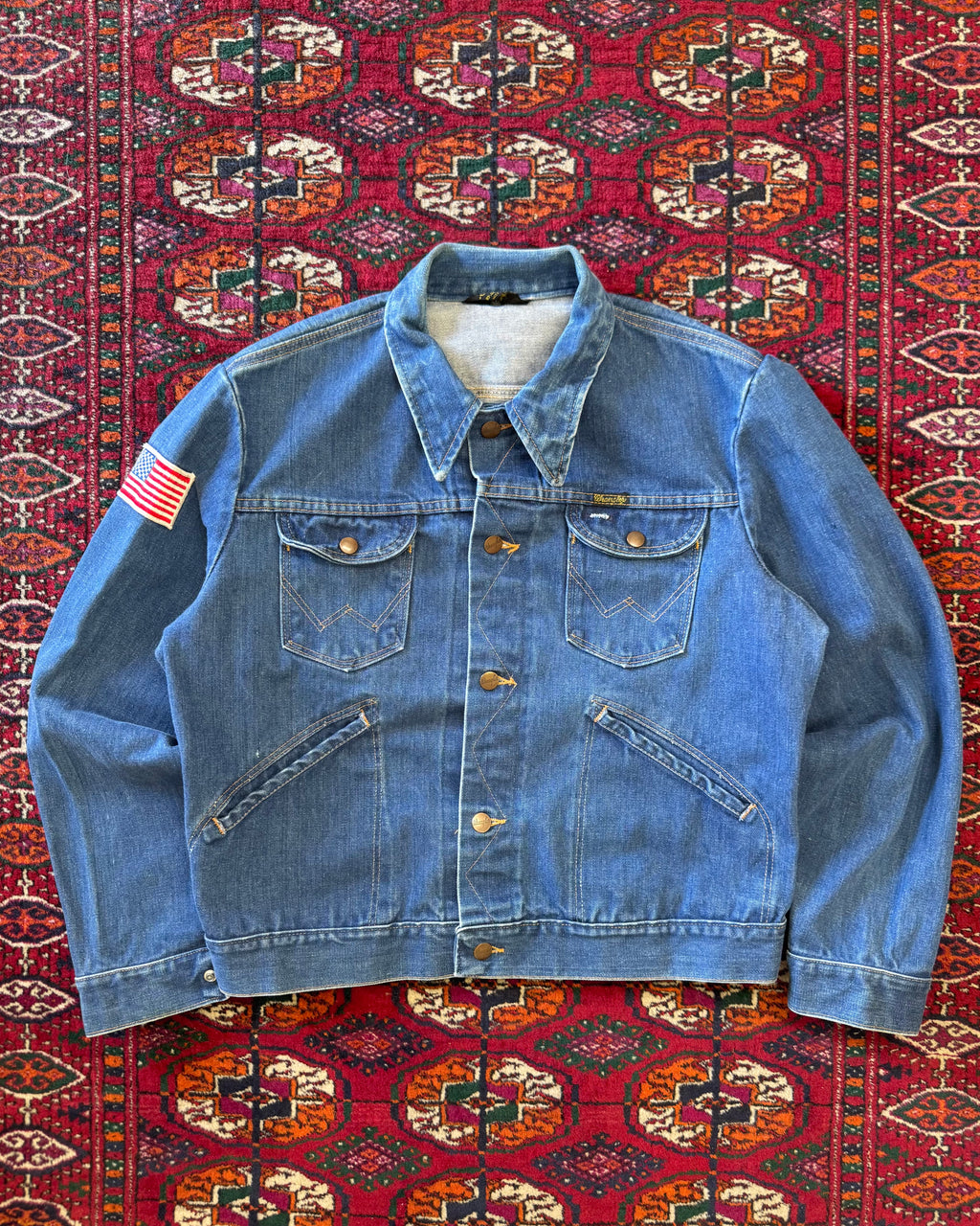 Vintage 1980s/70s wrangler no fault denim jacket