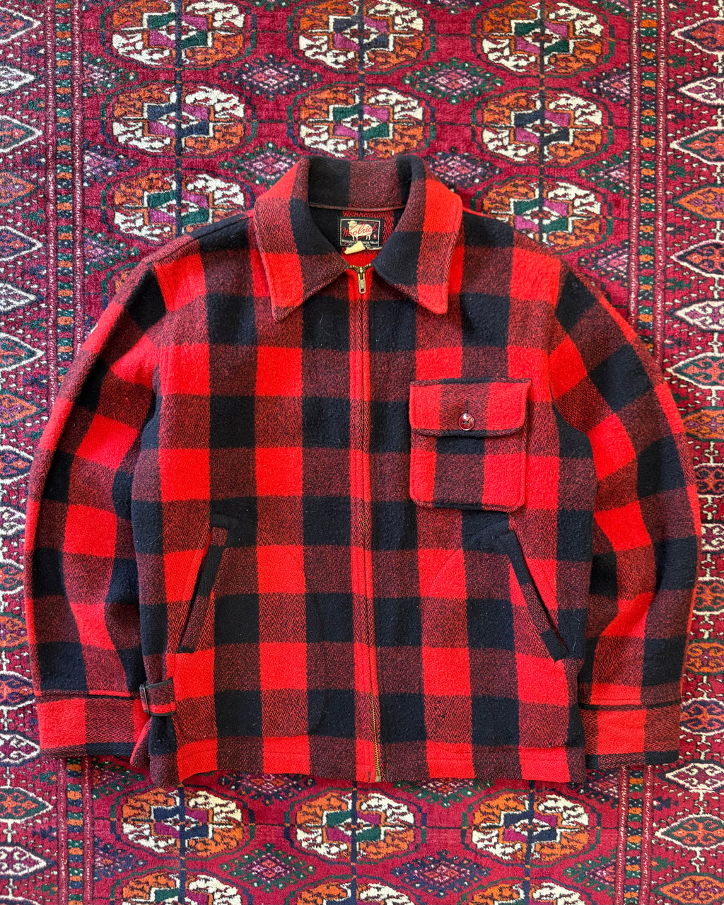 1950s/60s Woolrich Buffalo plaid hunting jacket