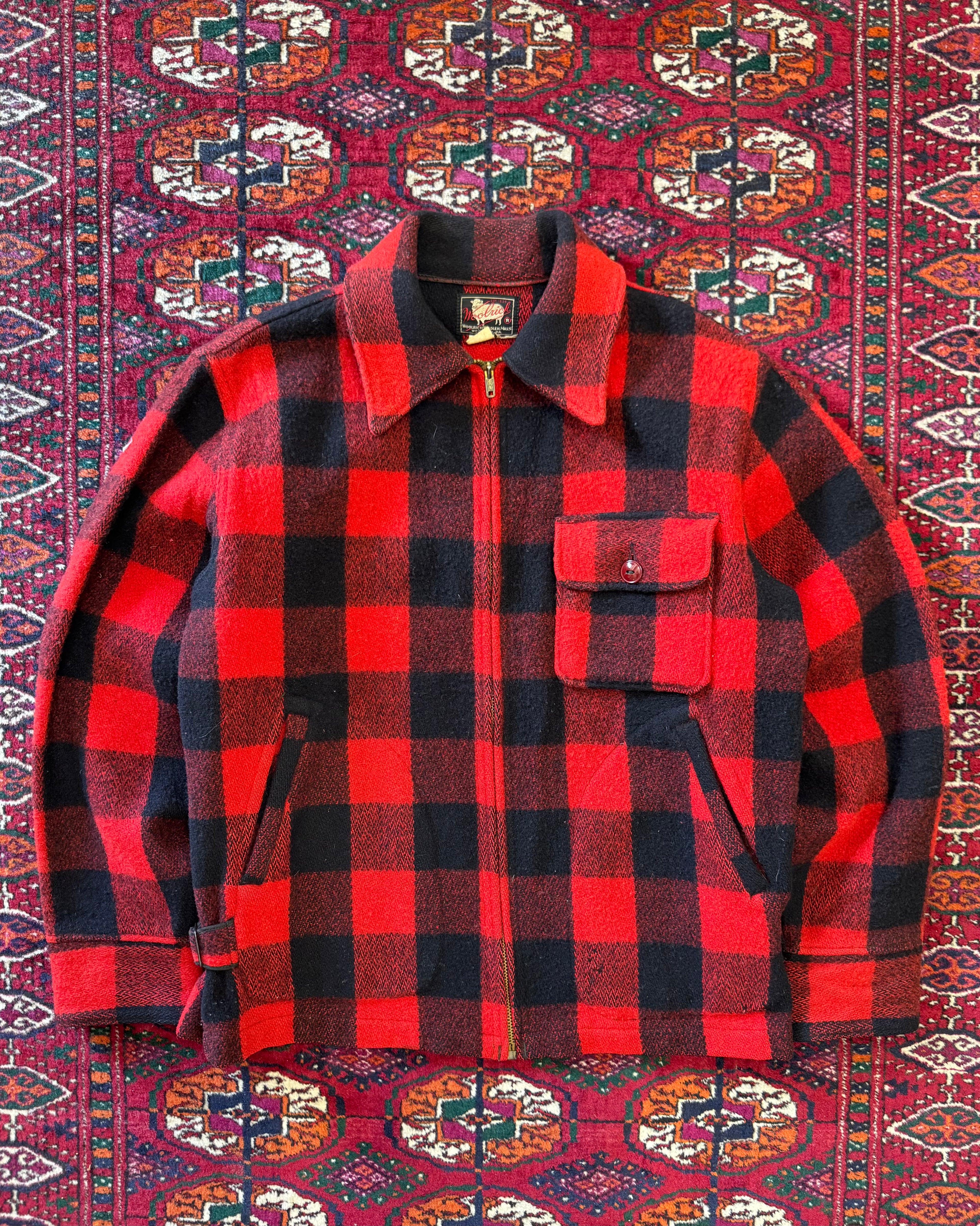 1950s/60s Woolrich Buffalo plaid hunting jacket