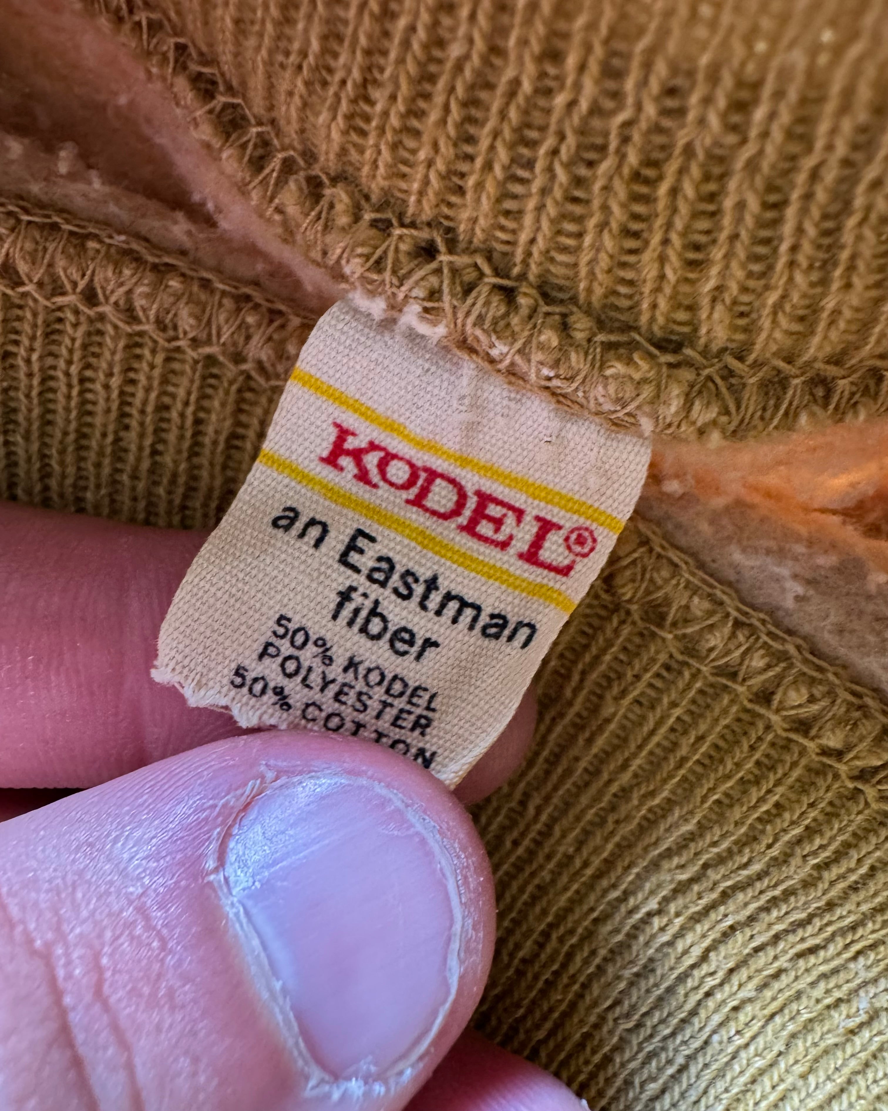 1960s/70s mustard ringed sweatshirt