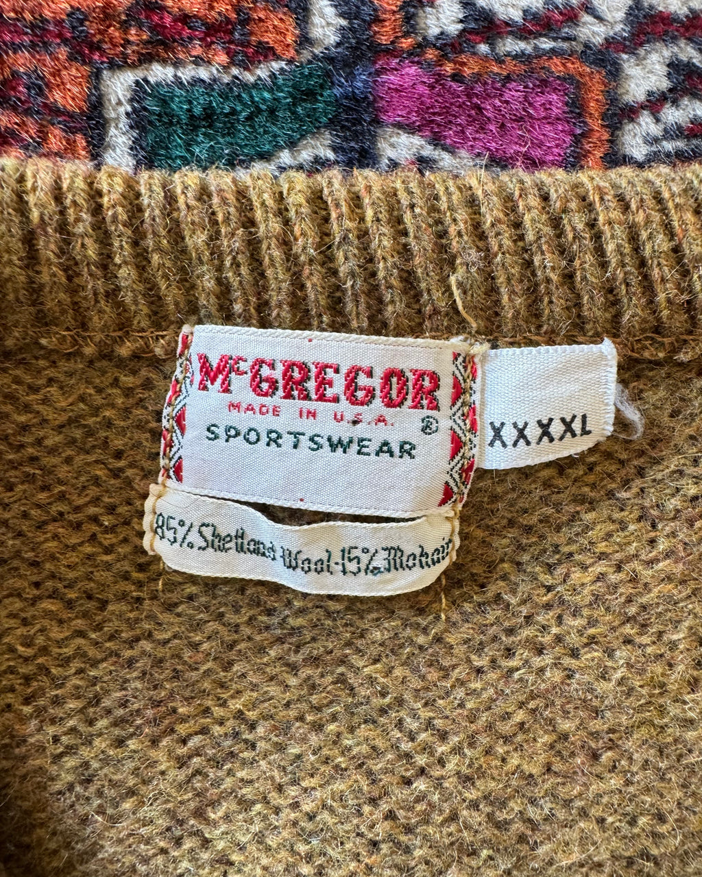 Super boxy 1960s McGregor mohair sweater
