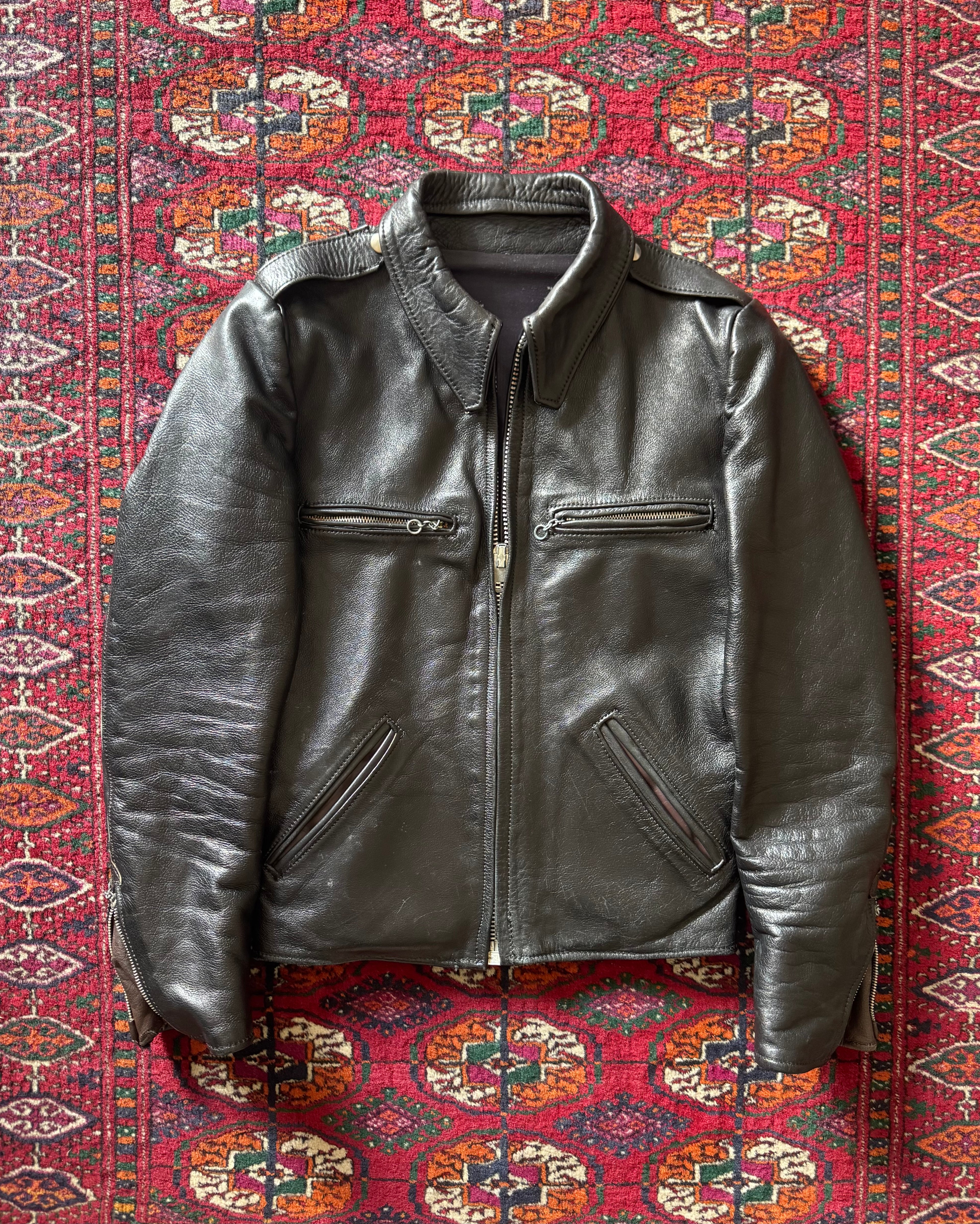 1960s leather racer jacket