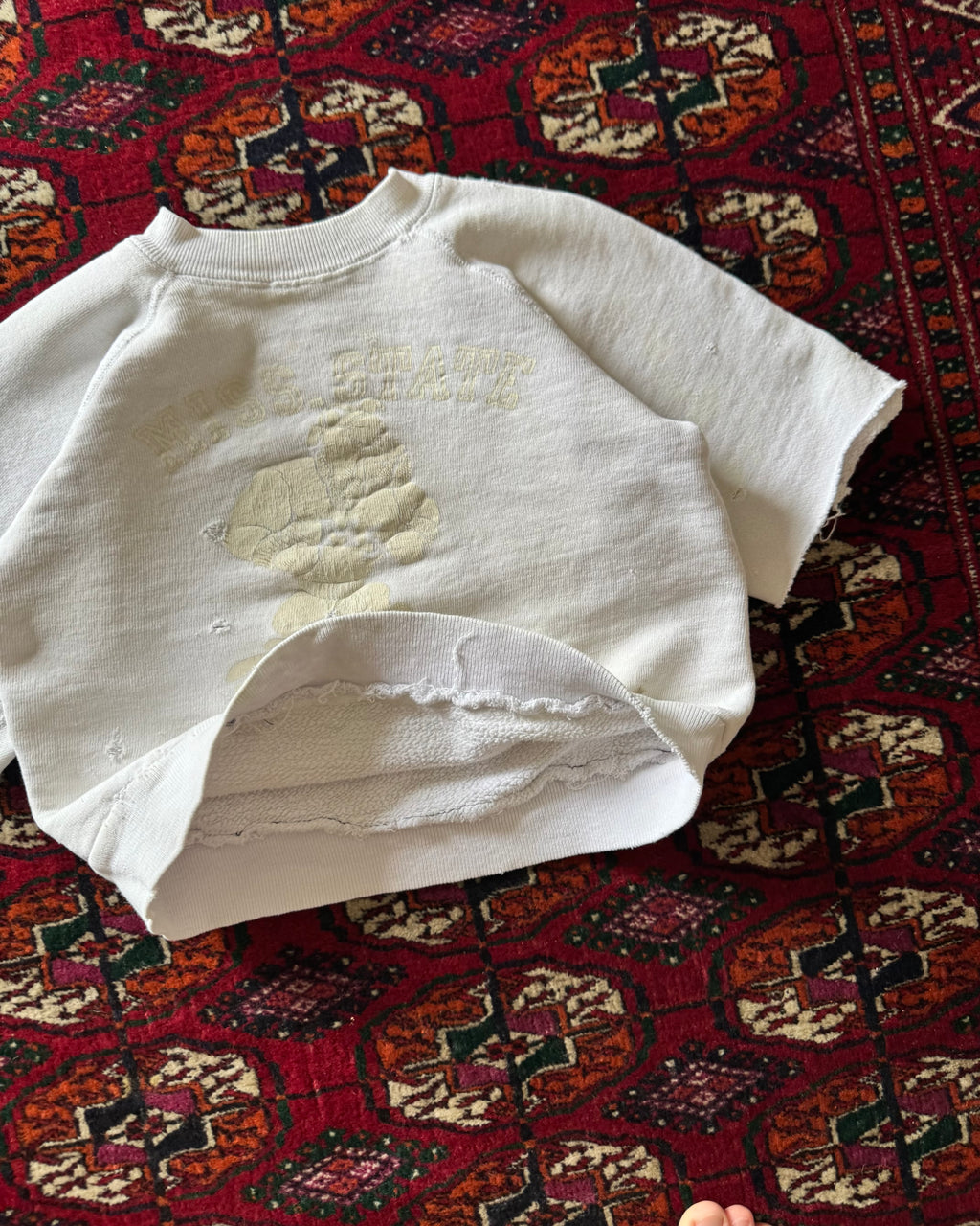 1960s Miss State Bulldogs faded/distressed sweat