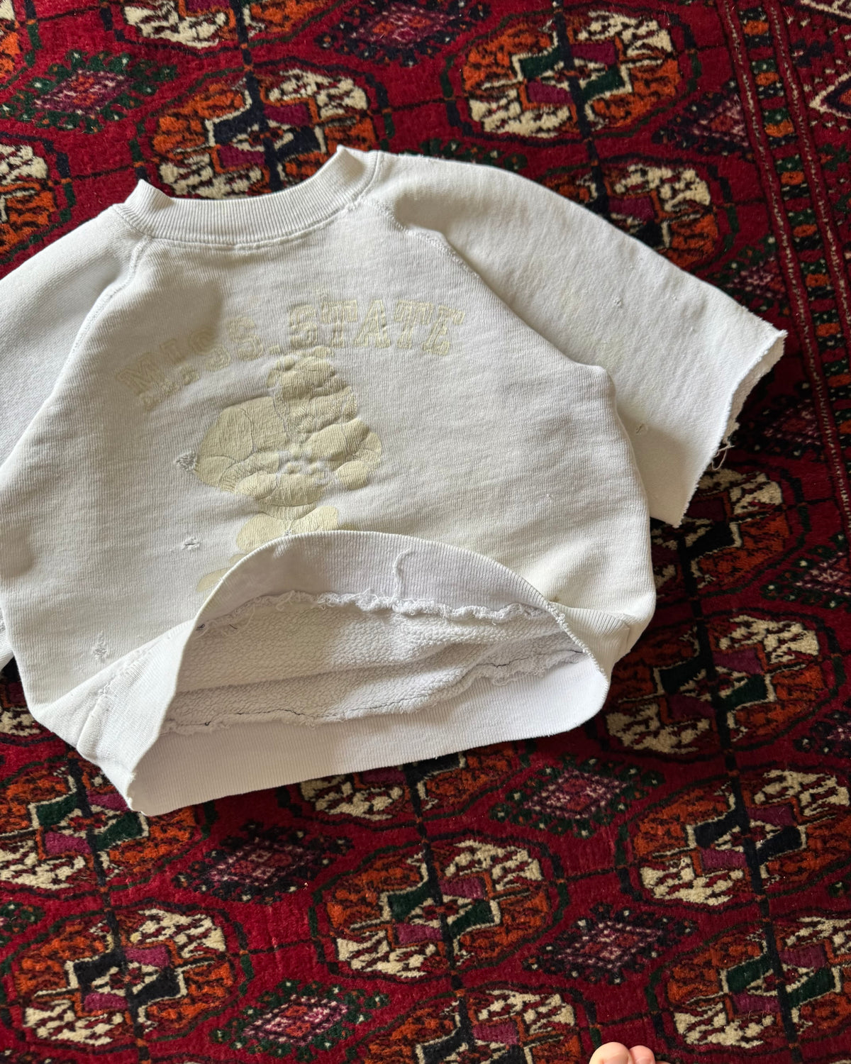 1960s Miss State Bulldogs faded/distressed sweat