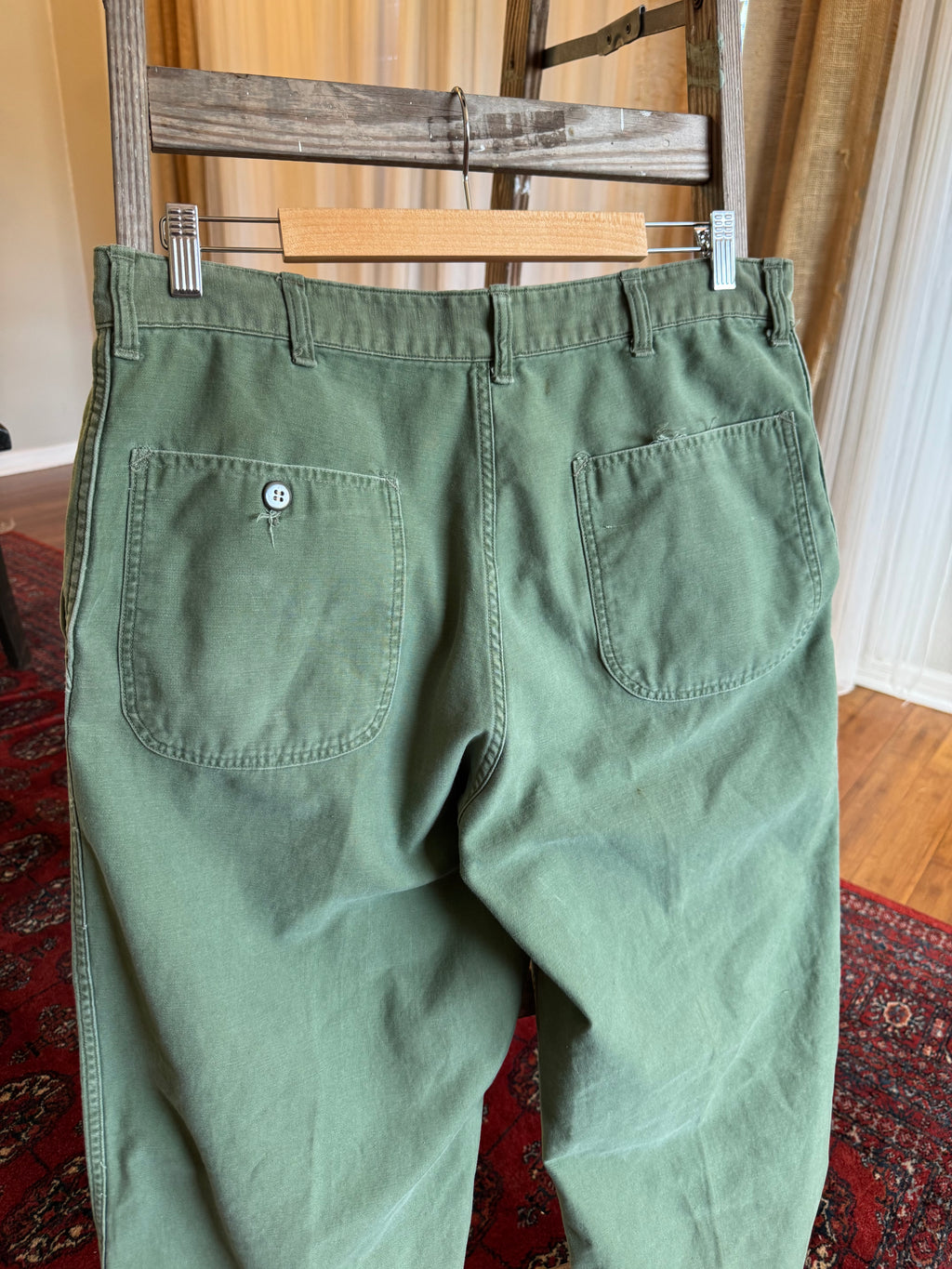 1960s army fatigue, engineer work pants