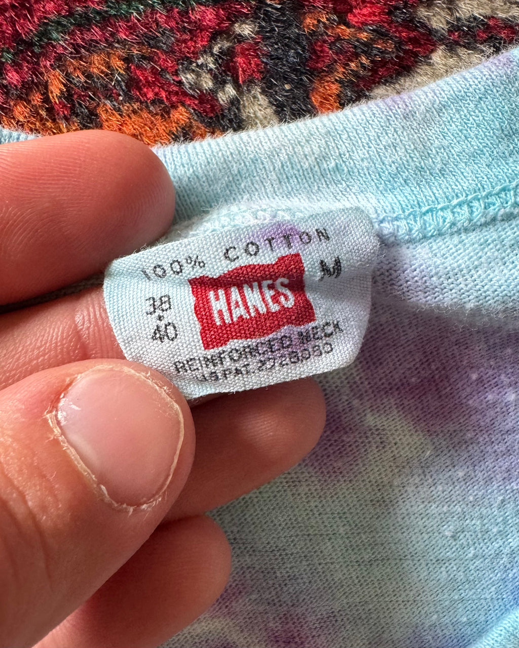 1960s tie-dye Hanes tee￼