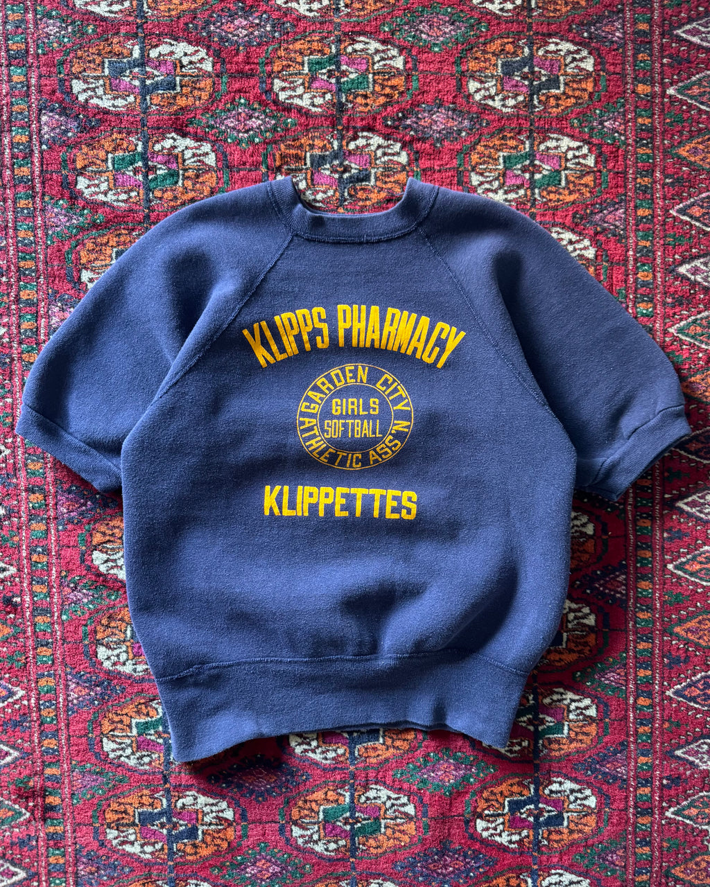 1960s softball short sleeve sweatshirt