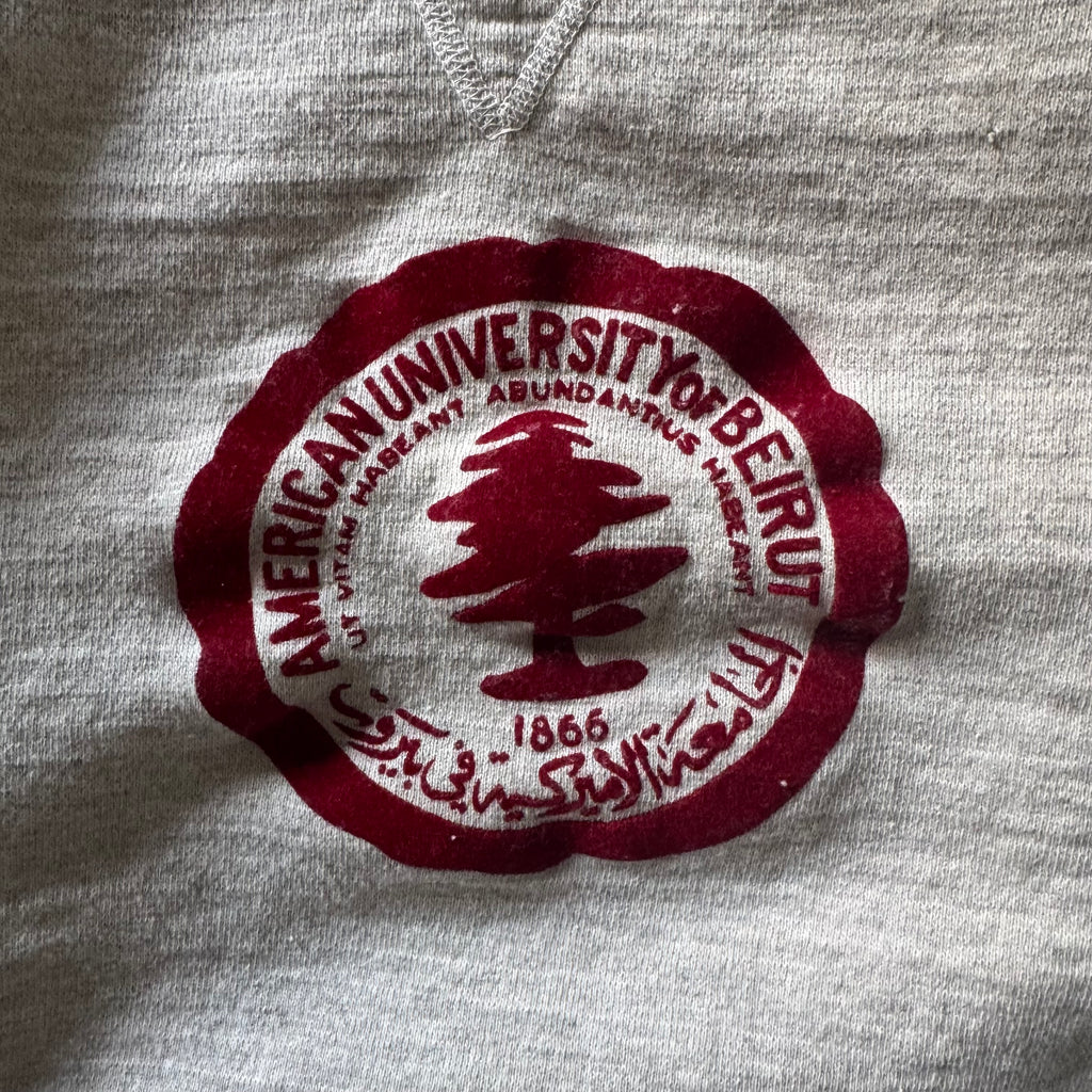 1950s American University of Beirut flock print single V