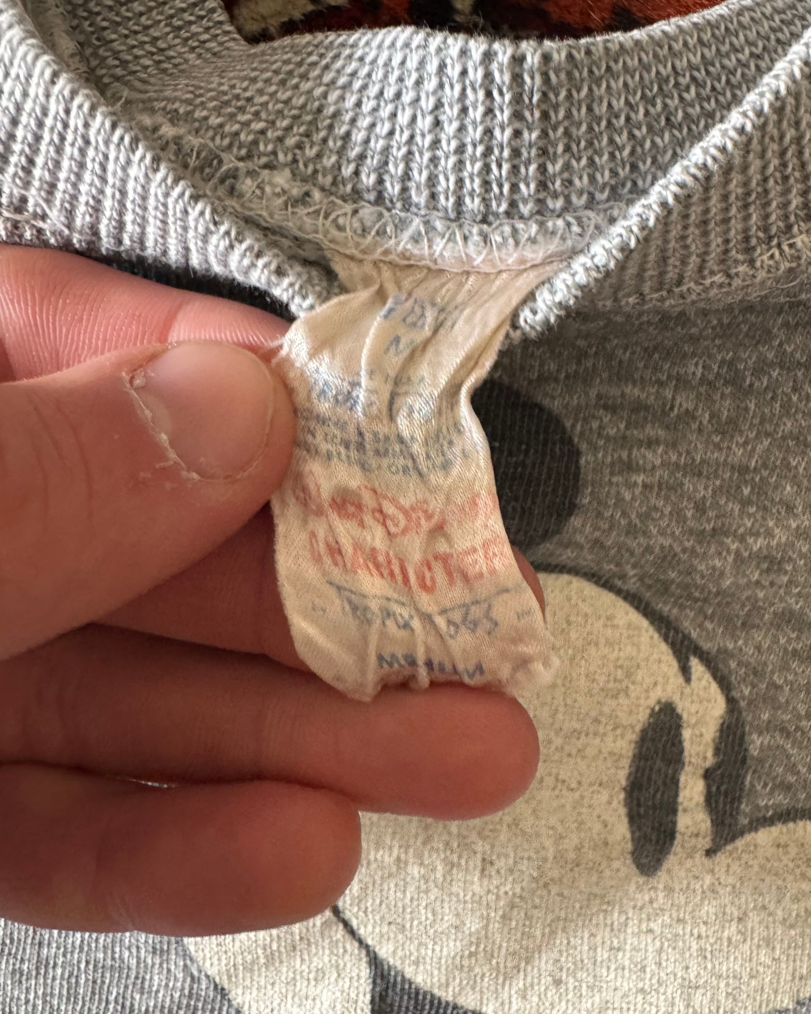 Vintage late 70s/80s Mickey Mouse cut sweat