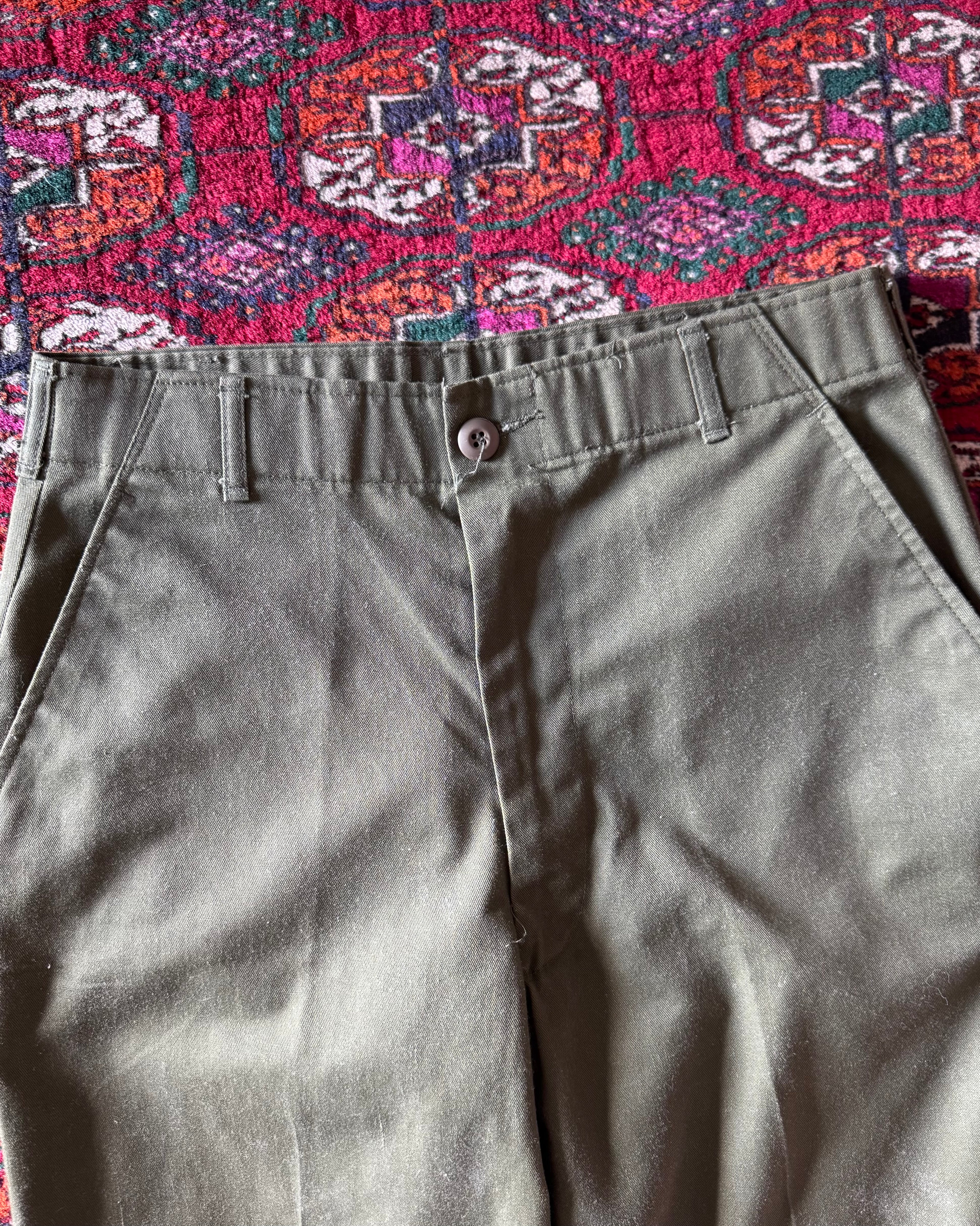 Vintage army OG 507 cut off