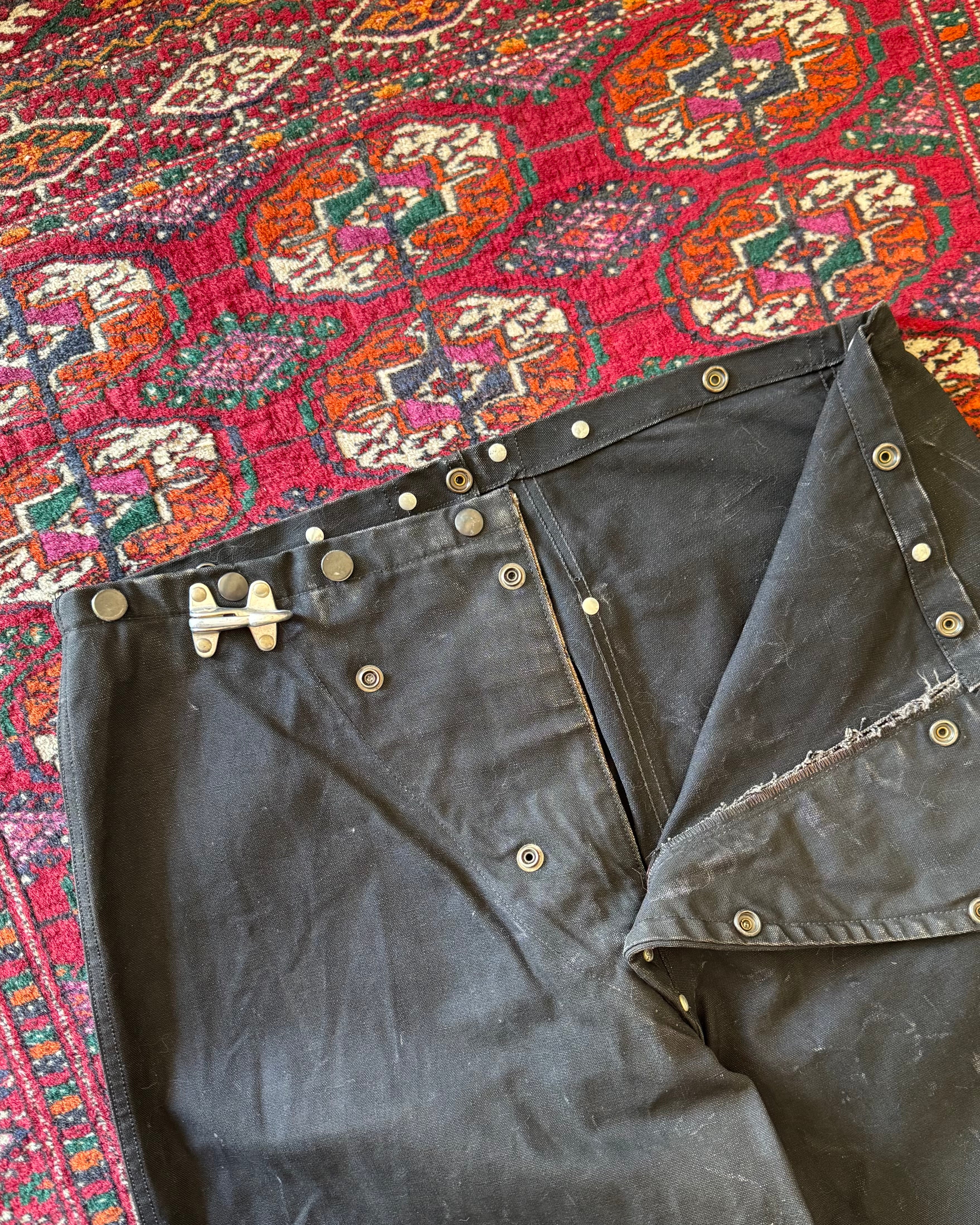 1960s black fireman clasp pants