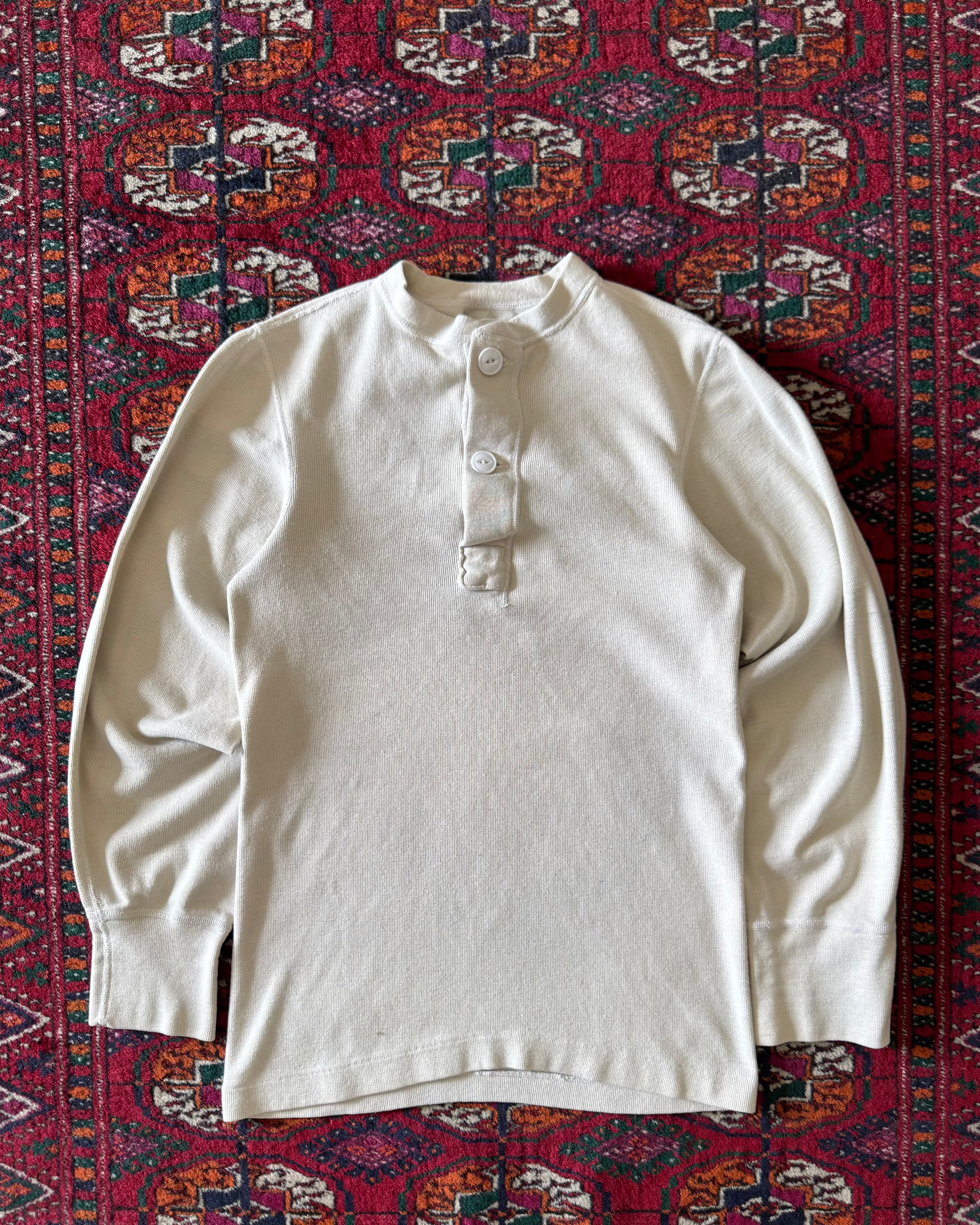 Vintage 1960s army issue two button undershirt ￼