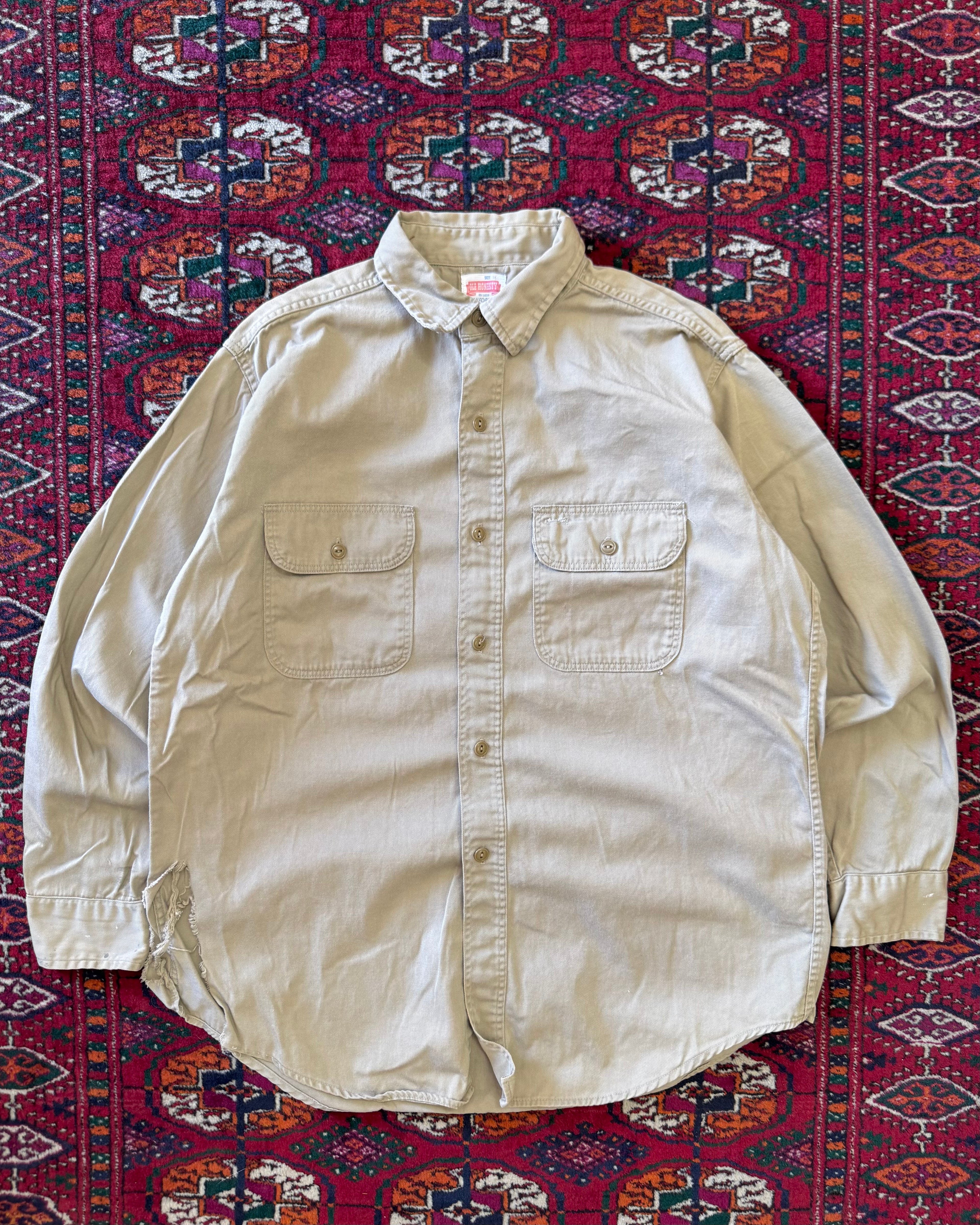Vintage 1960s Ole Honesty Sanforized work shirt ￼