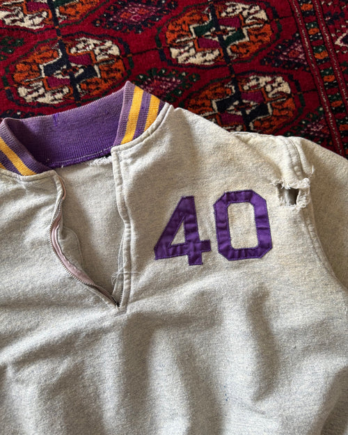 1940s Wool Distressed Warm-up Jersey