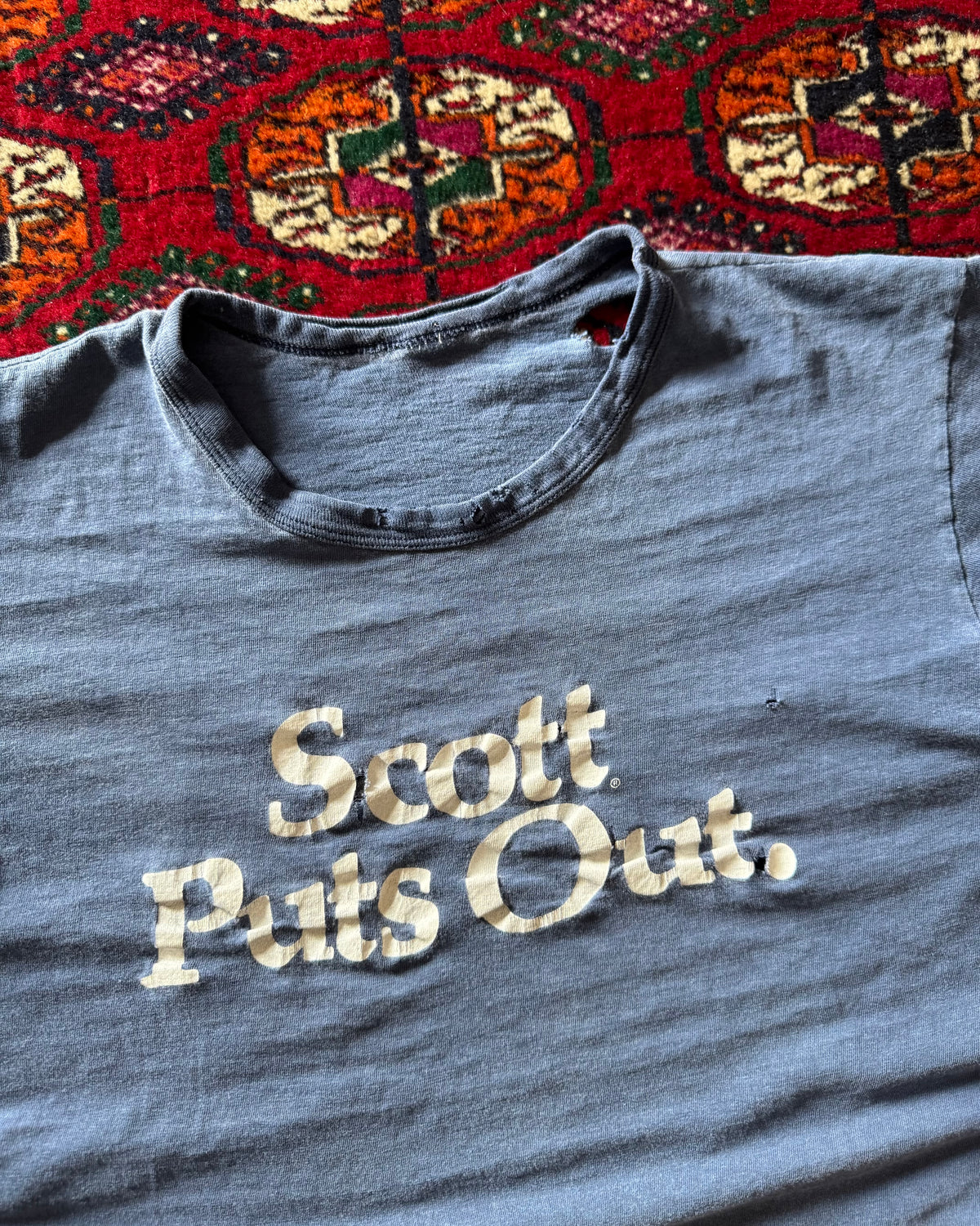 1960s early tech components distressed faded tee