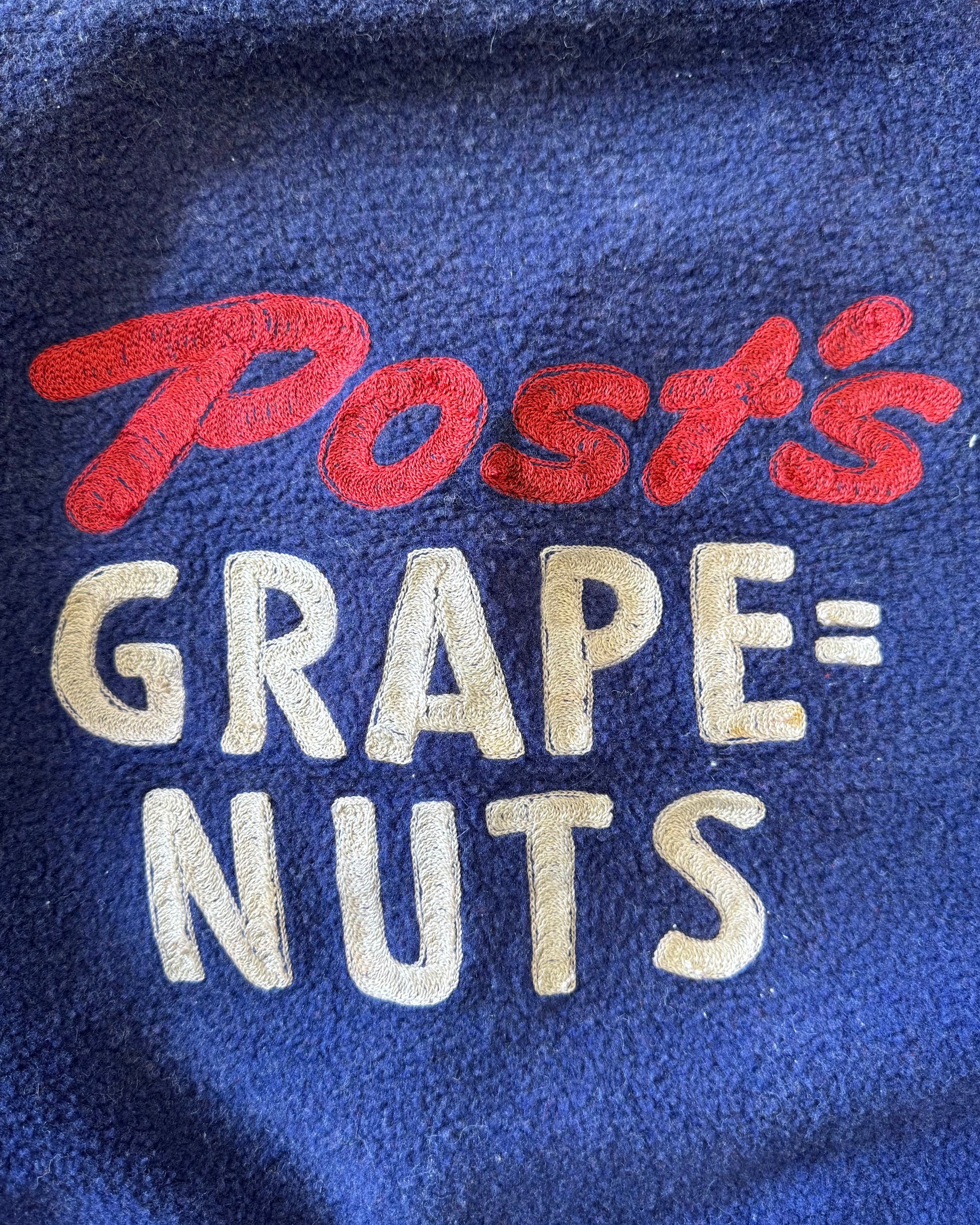 Vintage 1930s Posts Grape-Nuts cereal advertising jacket ￼