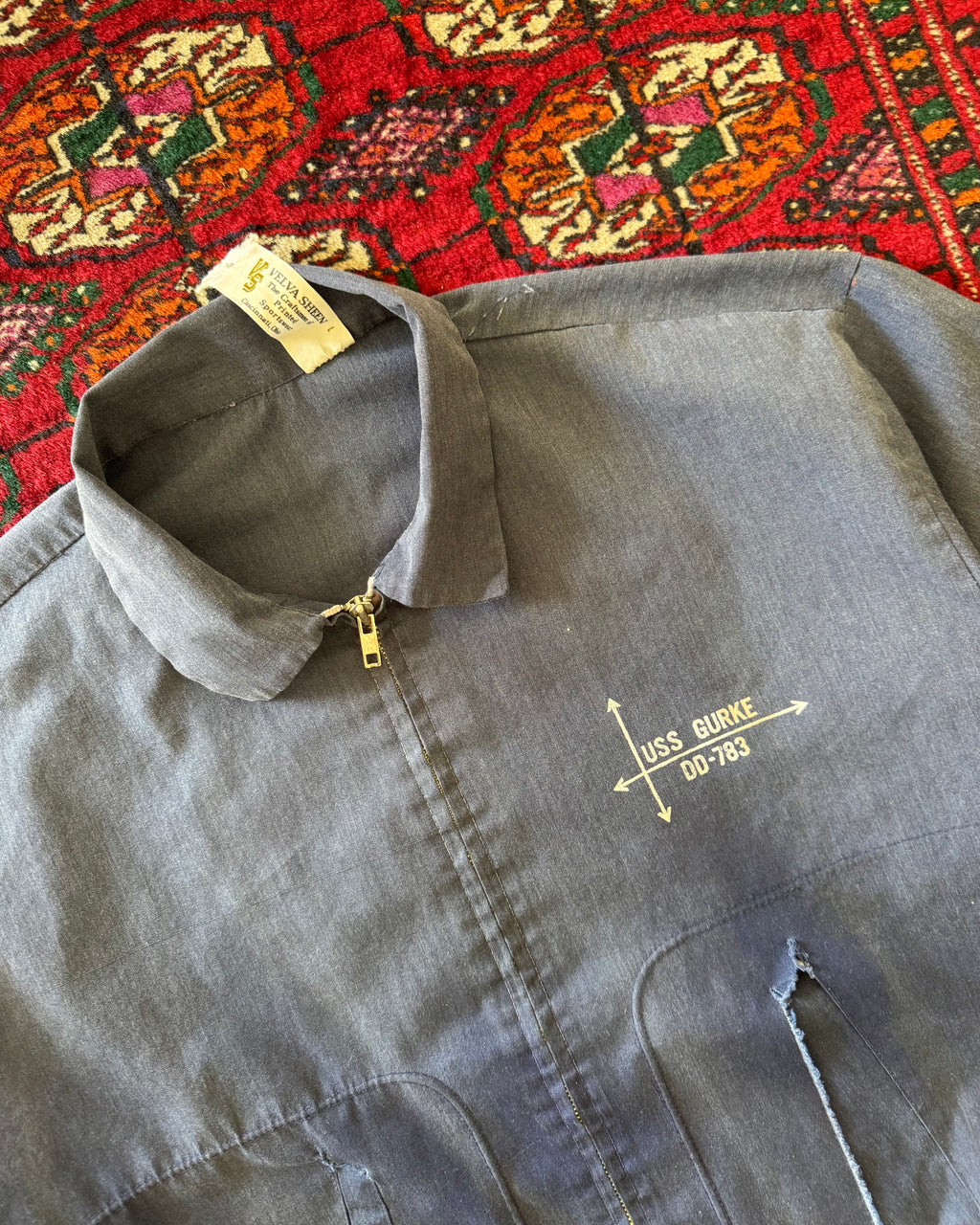 1970s USS Gurke DD-783 faded jacket