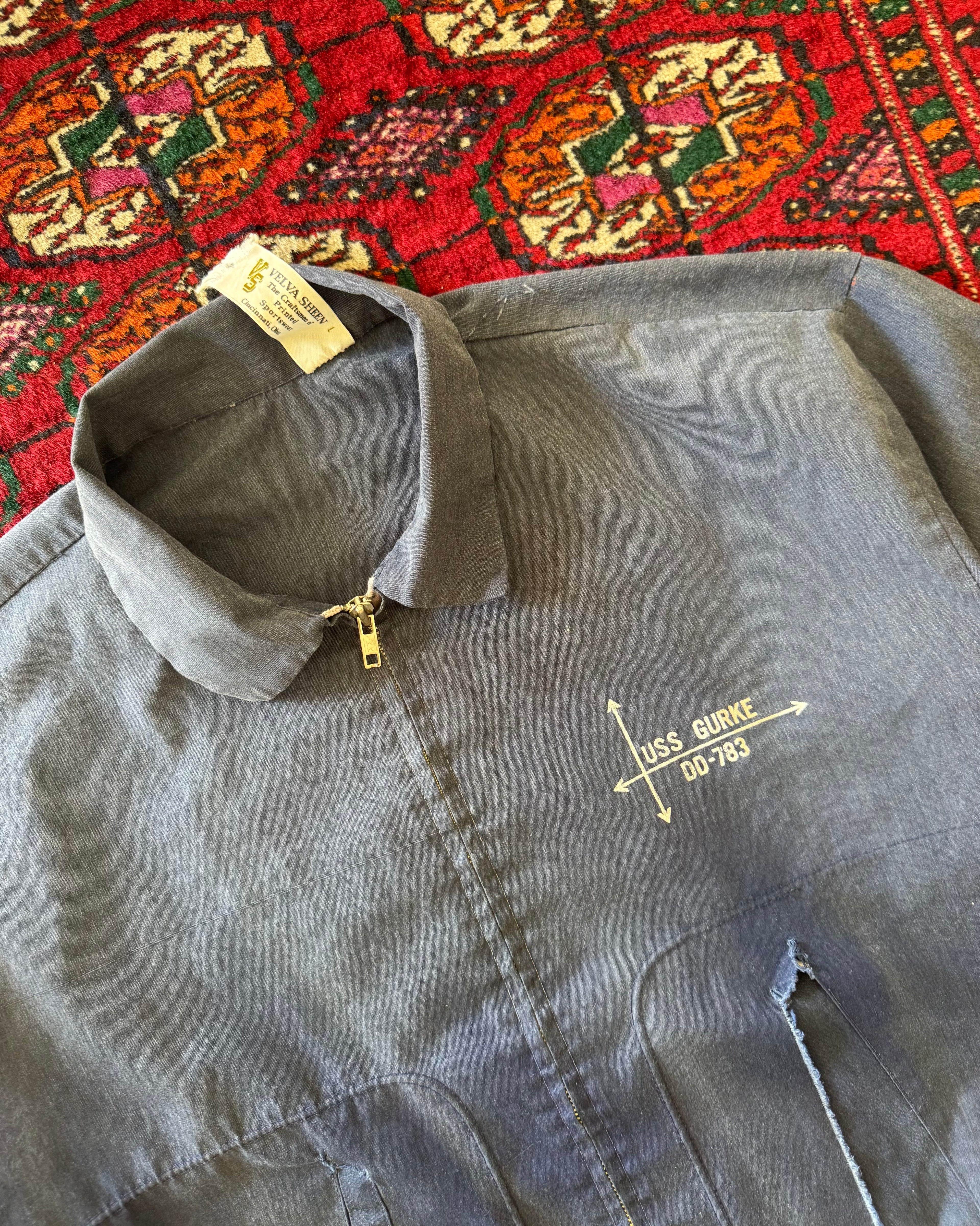 1970s USS Gurke DD-783 faded jacket