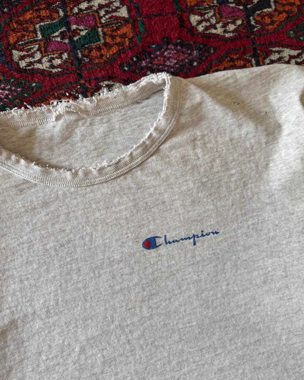 Vintage 1980s champion, distressed athletics T-shirt