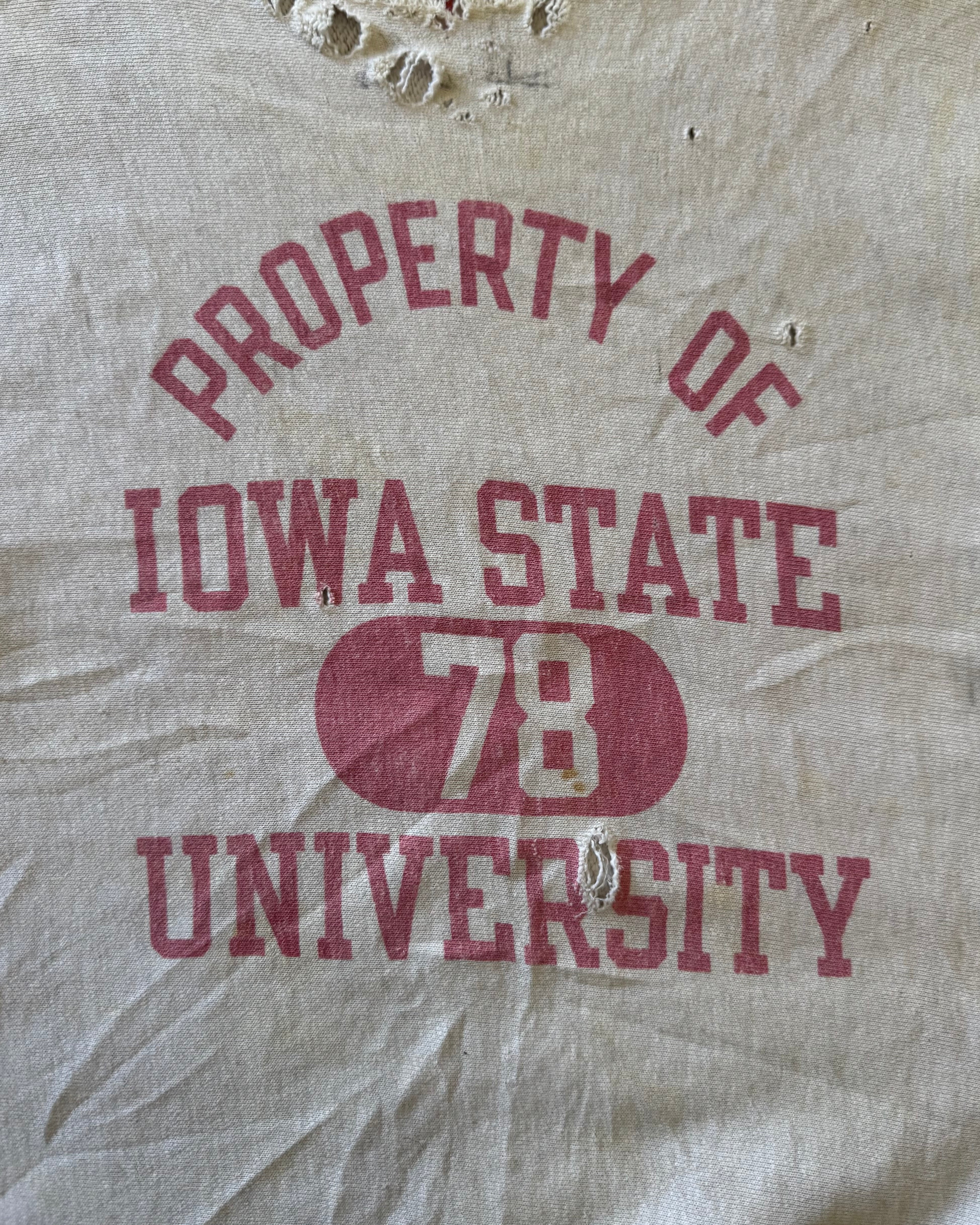 1960s property of Ohio State distressed champion reverse weave