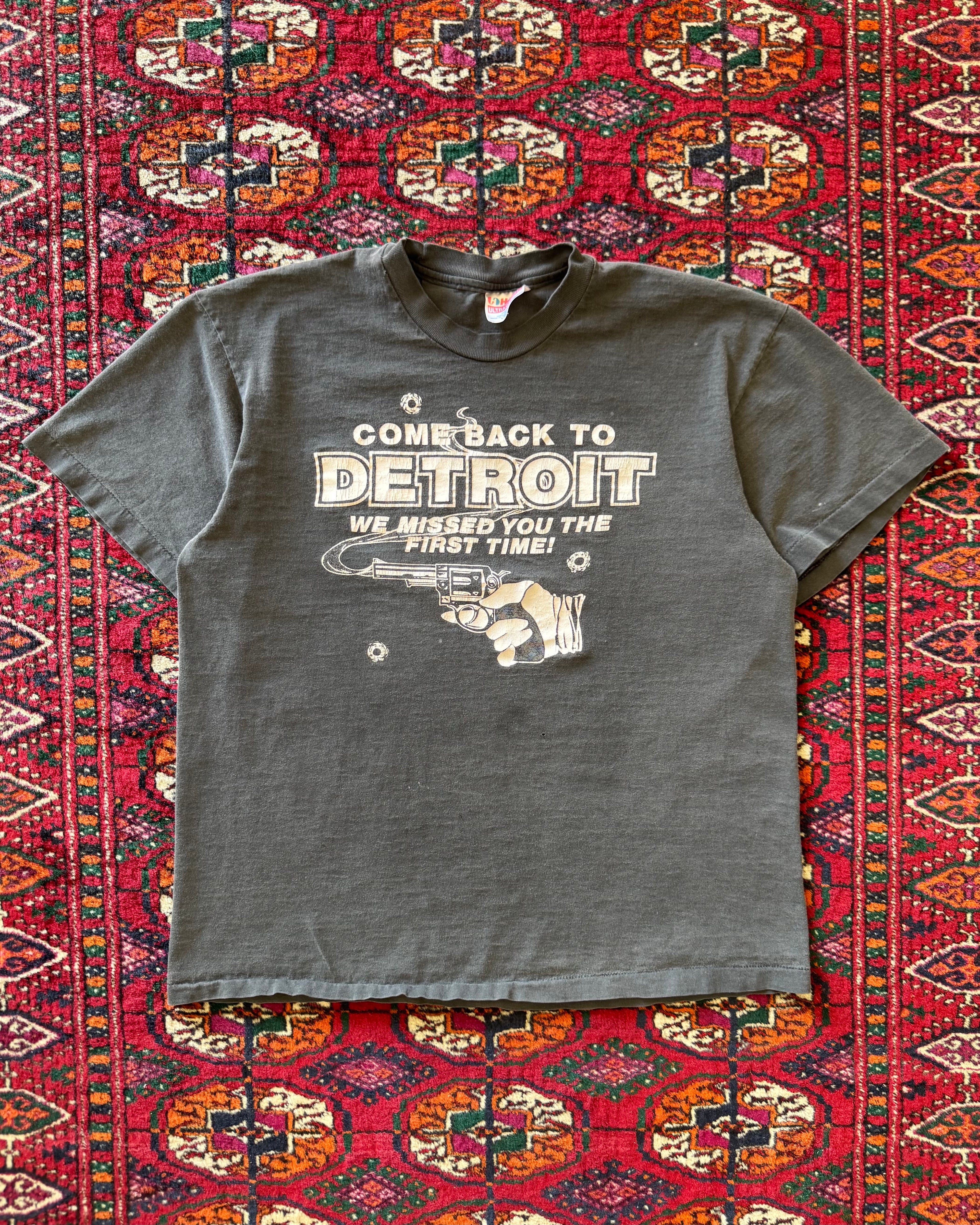 1980s Come Back to Detroit, We Missed you the First Time faded tee