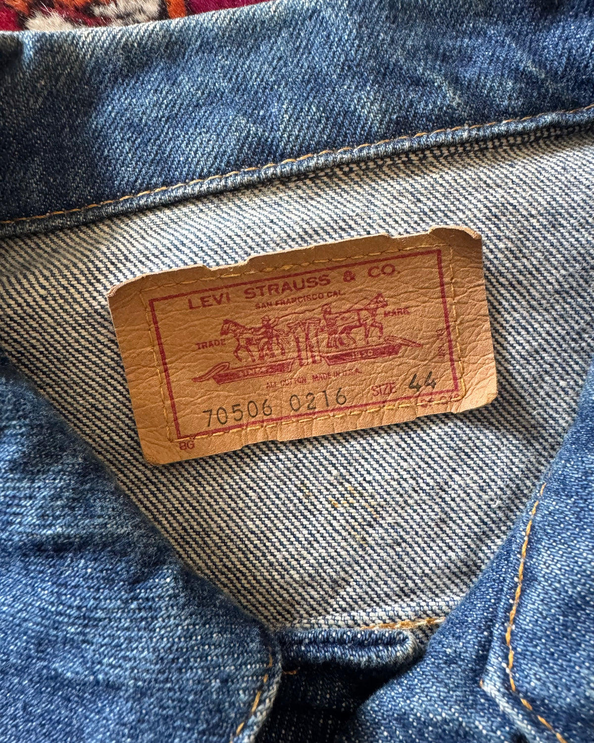 1970s Levi’s 70506-0216 patches jacket