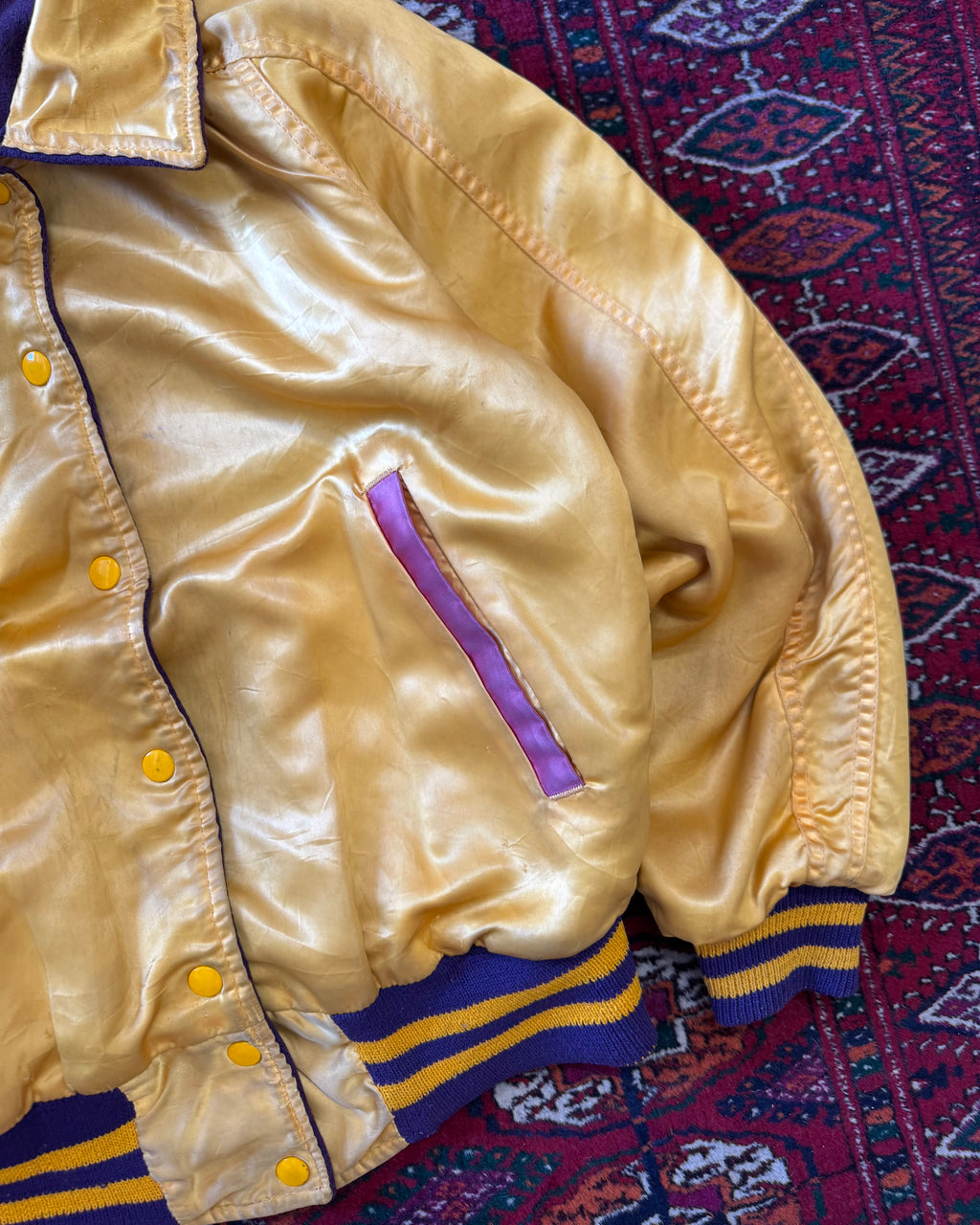 1950s reversible satin Varity jacket