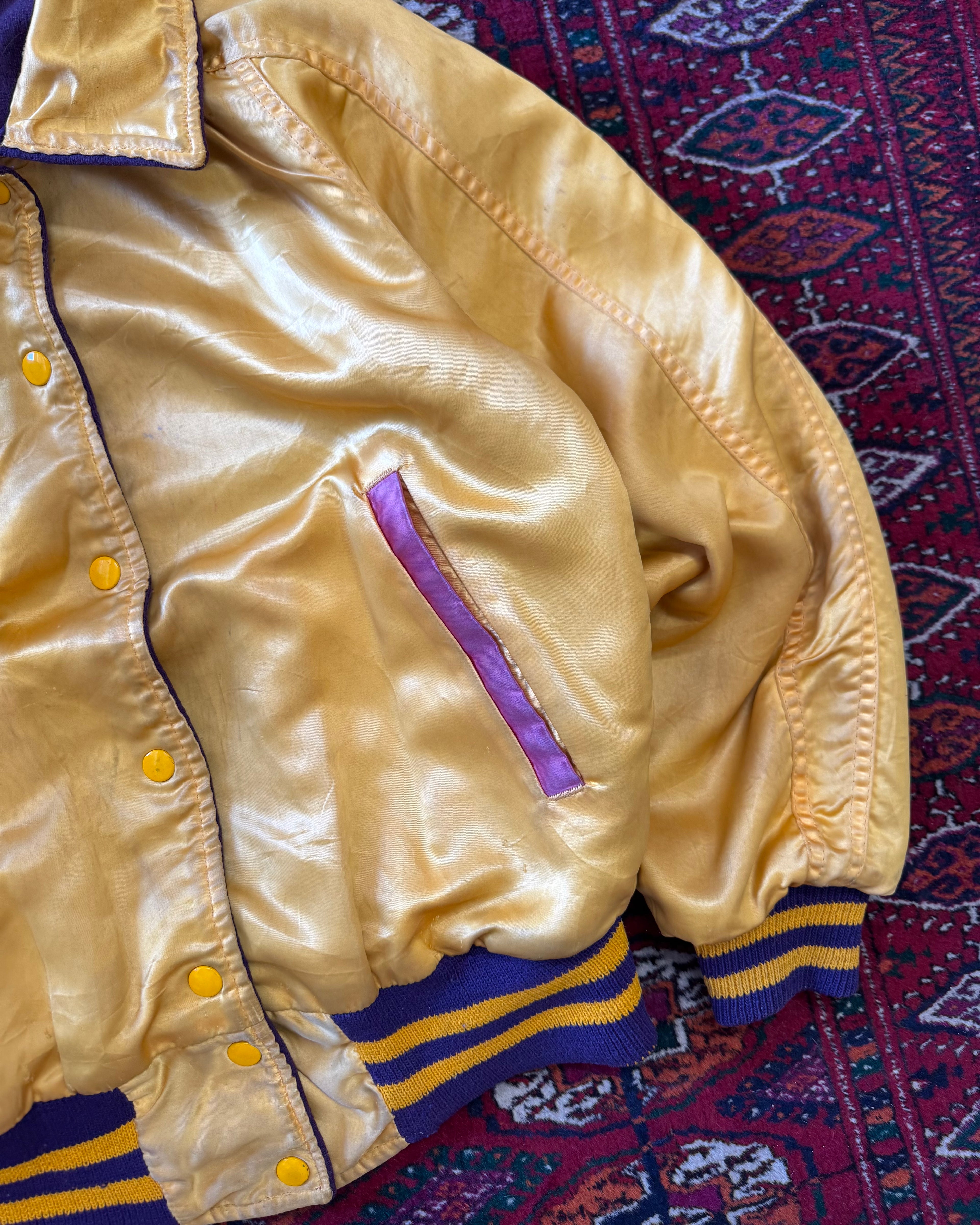 Vintage 1950s reversible satin Varity jacket