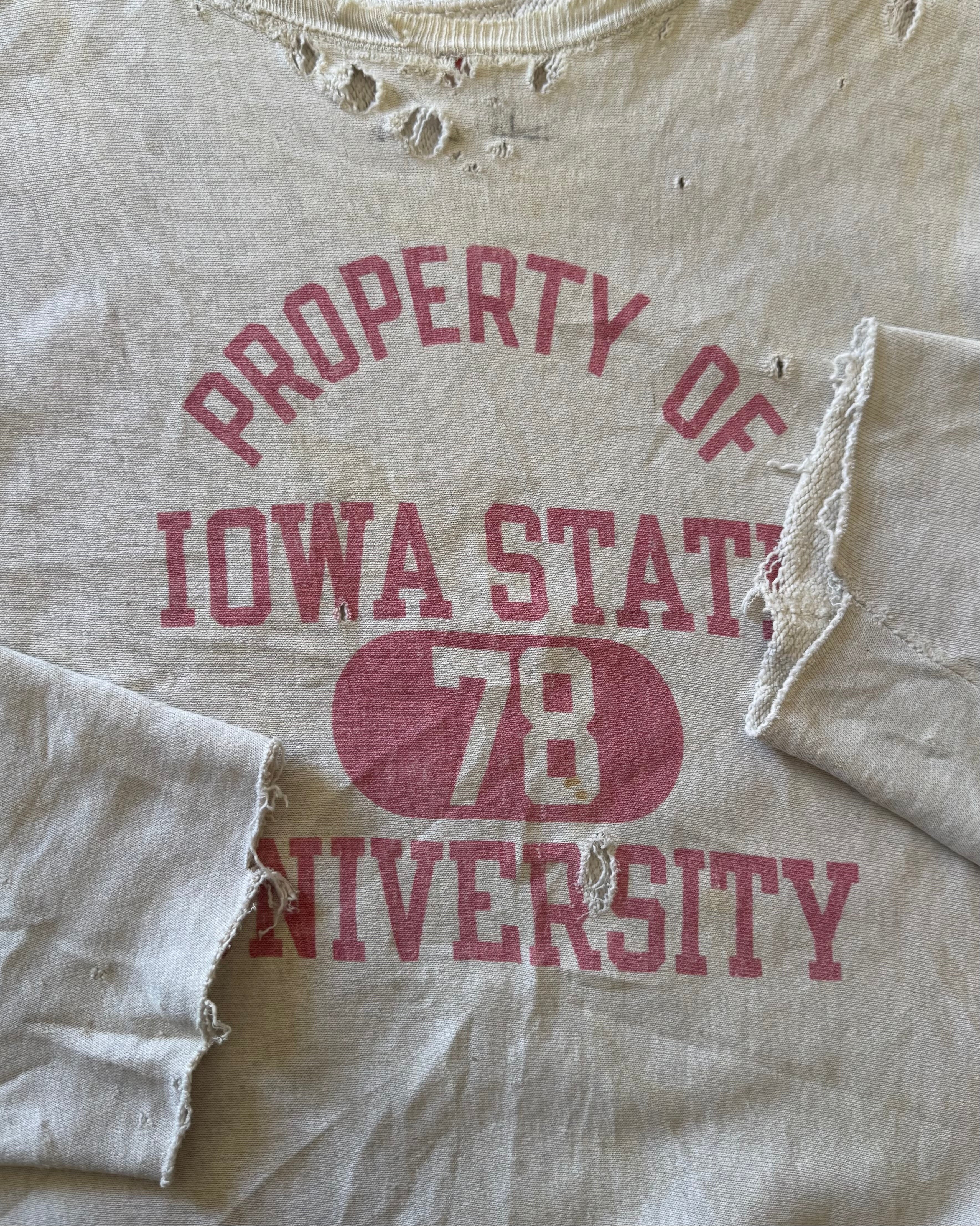 1960s property of Ohio State distressed champion reverse weave