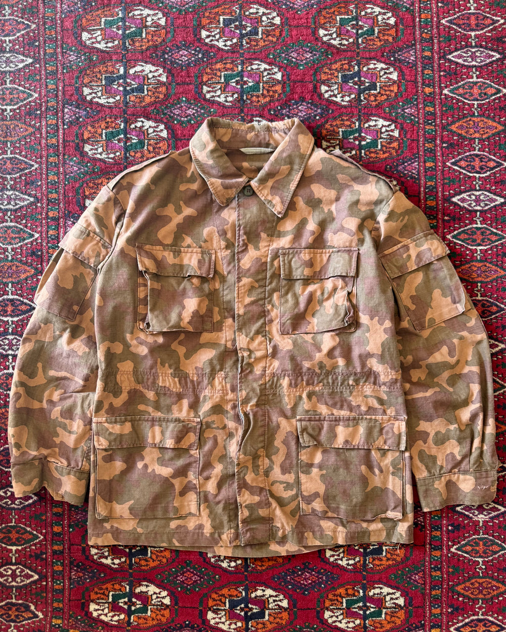 Rare Vintage 1980s Soviet TTskO African Pattern Camo Jacket