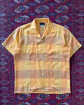 1960s plaid neva-press loop collar