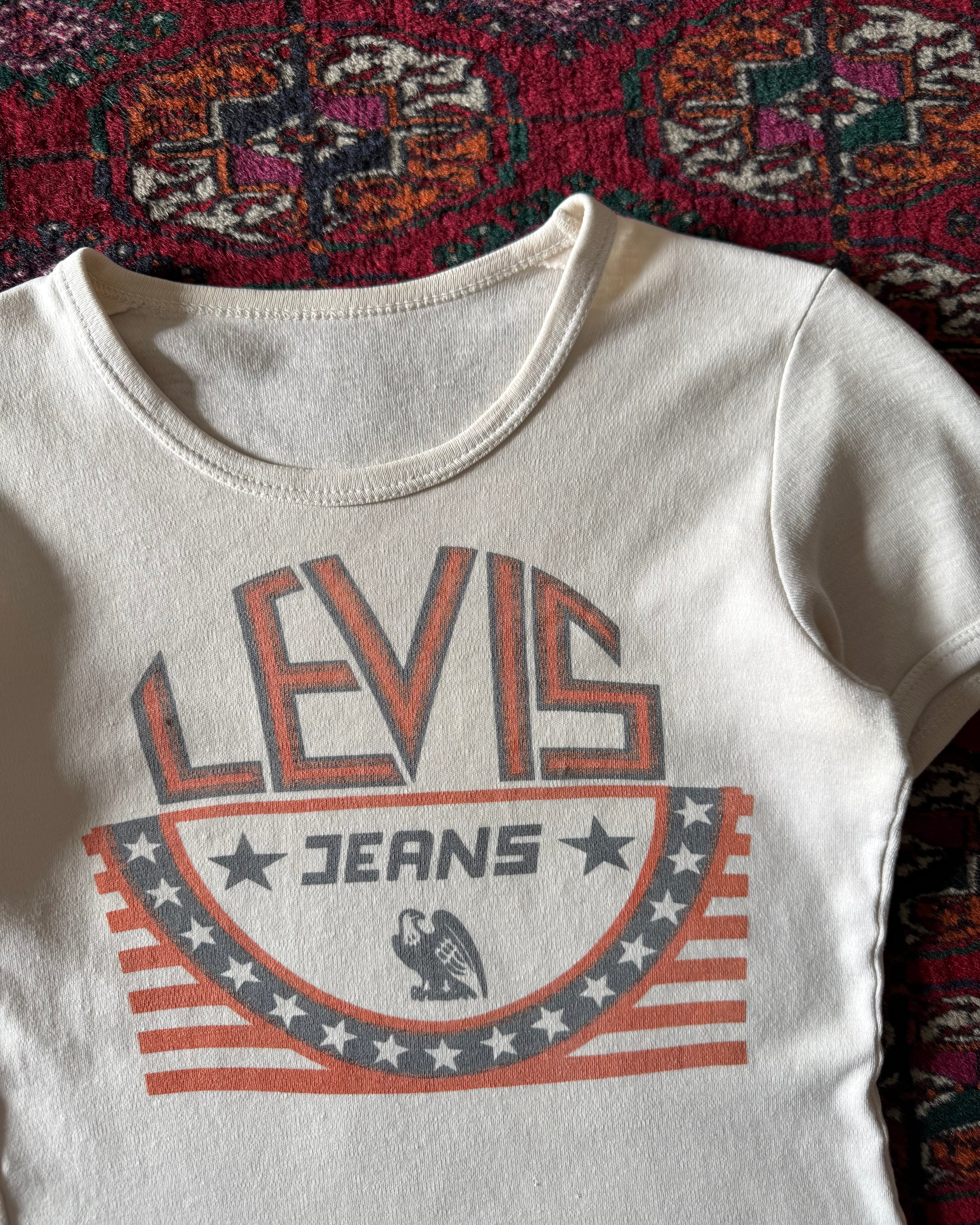 Vintage 1960s/70s Levi’s jeans cuffed shirt￼