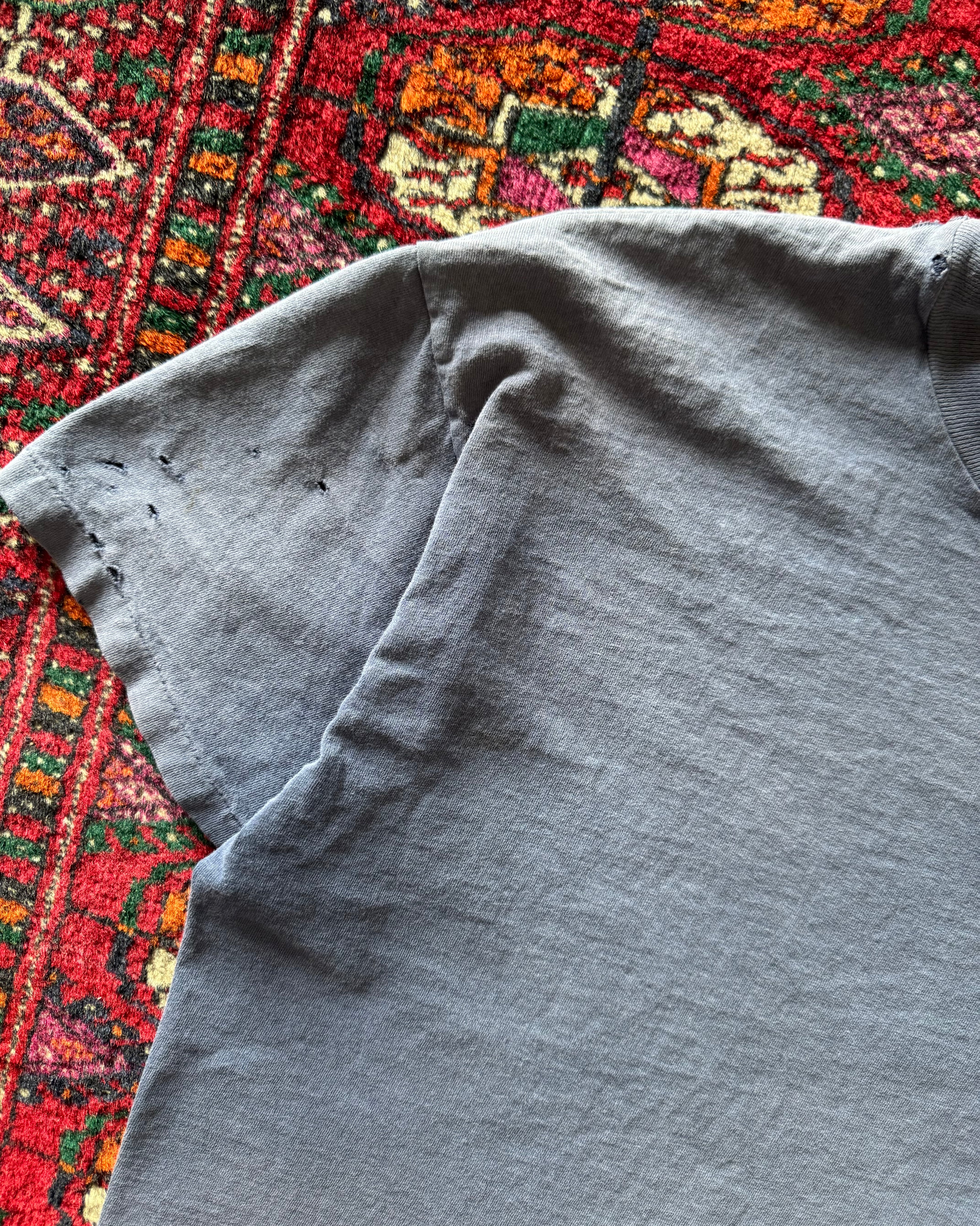 1970s faded/distressed navy pocket tee