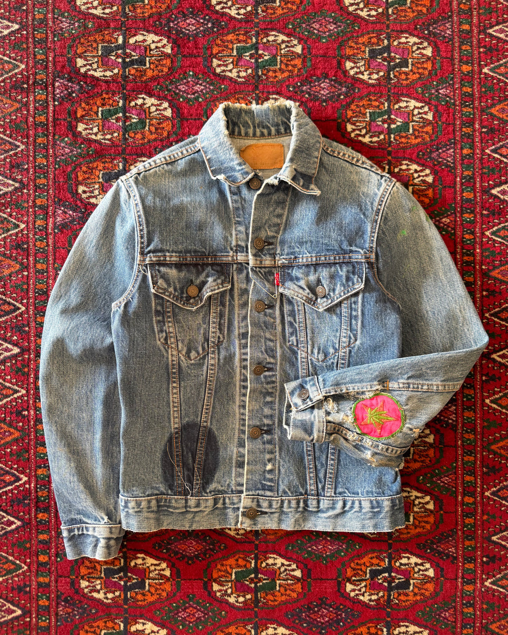 Vintage 1960s/70s Levi’s 70505-0217 big E denim jacket with patches