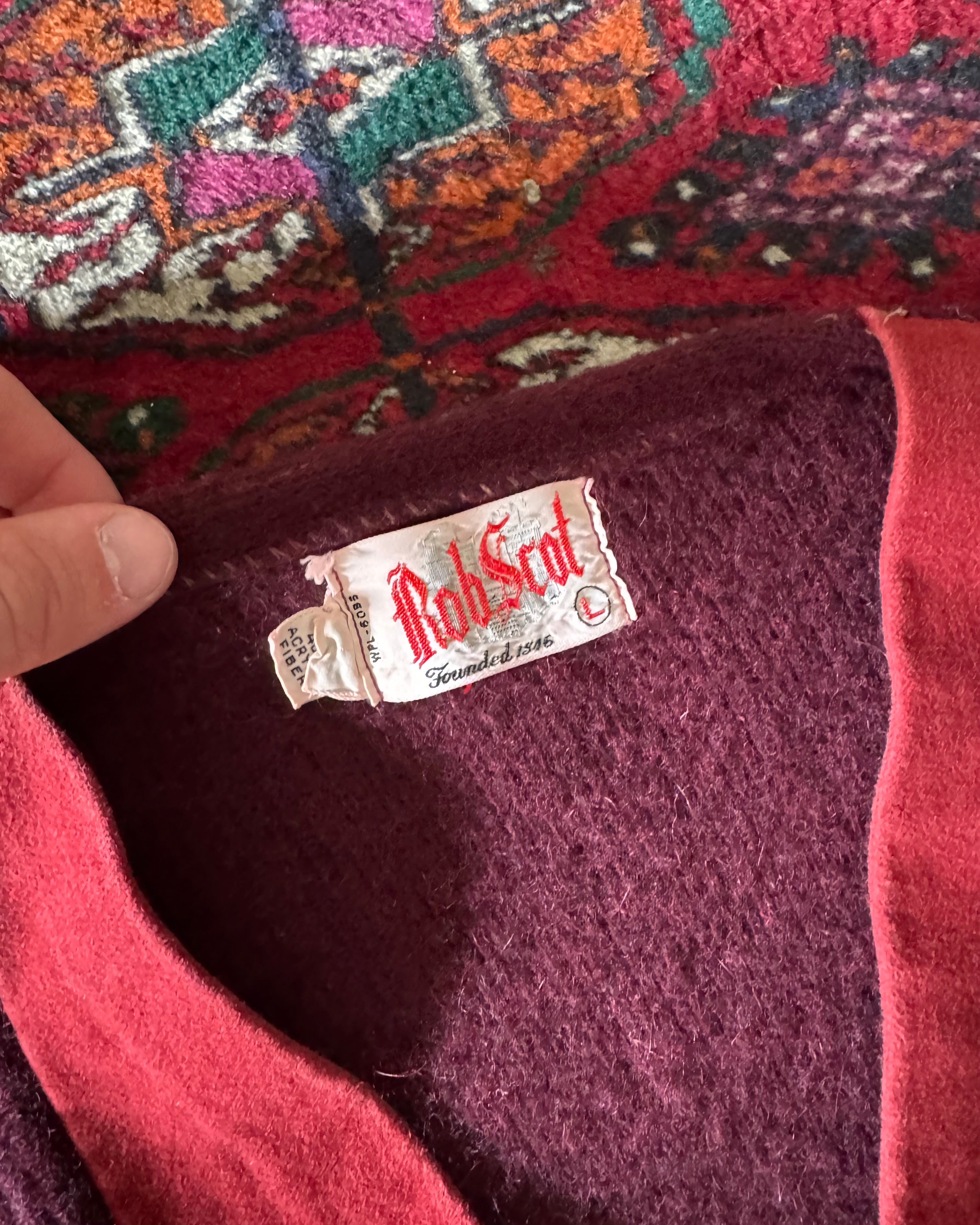 Vintage 1960s wool cardigan with formal paneling ￼