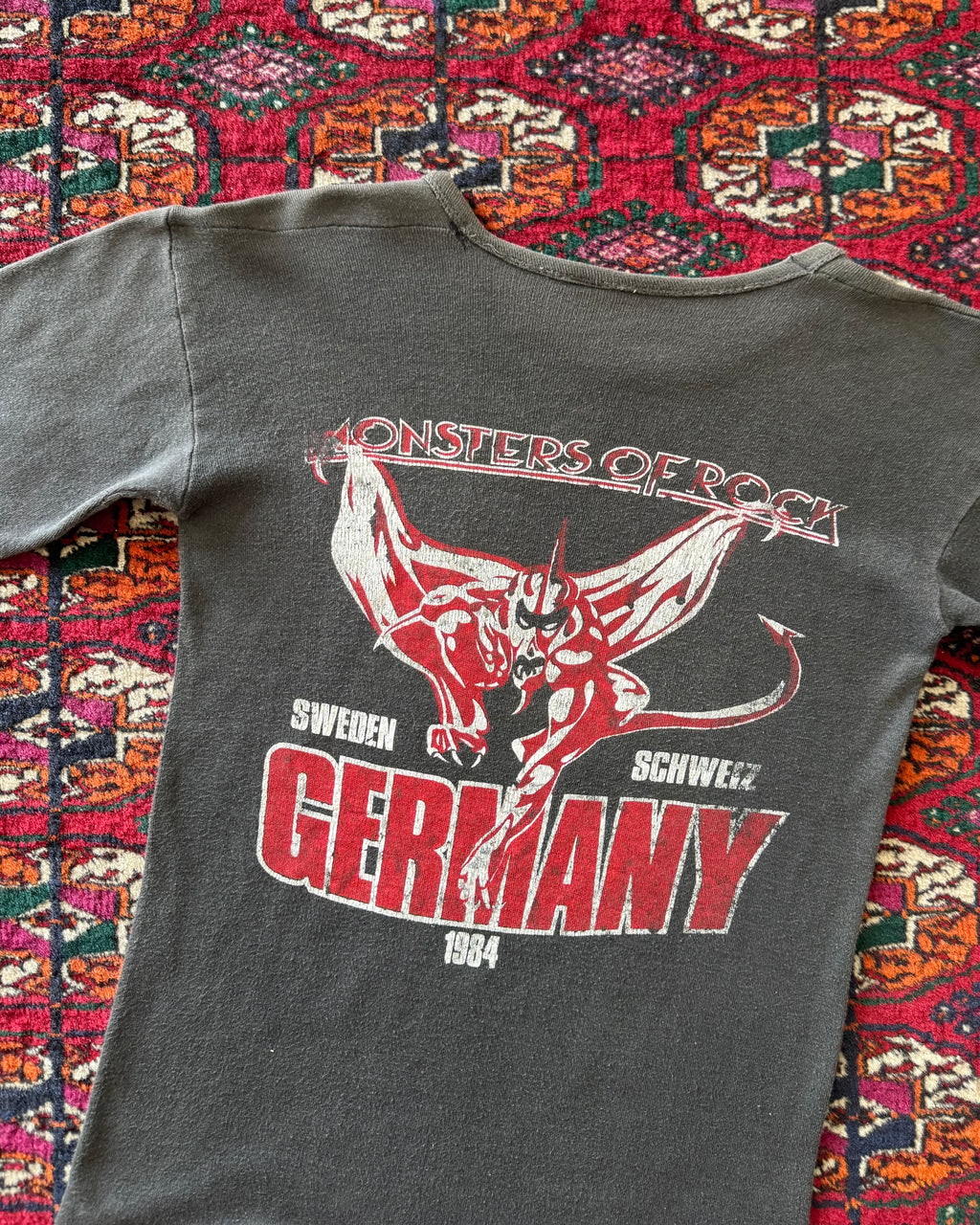 1984 Masters of Rock Germany faded ringer tee
