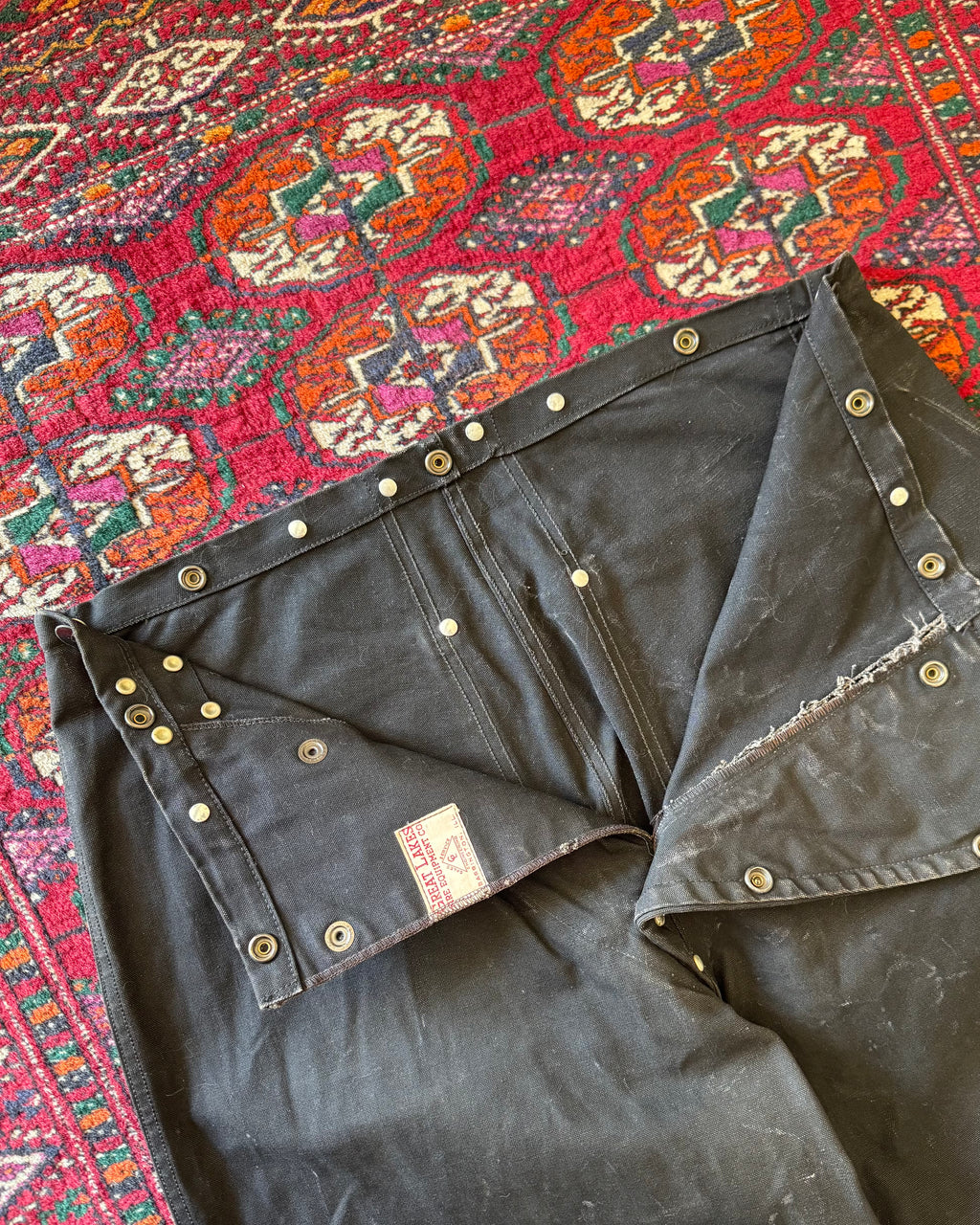 1960s black fireman clasp pants