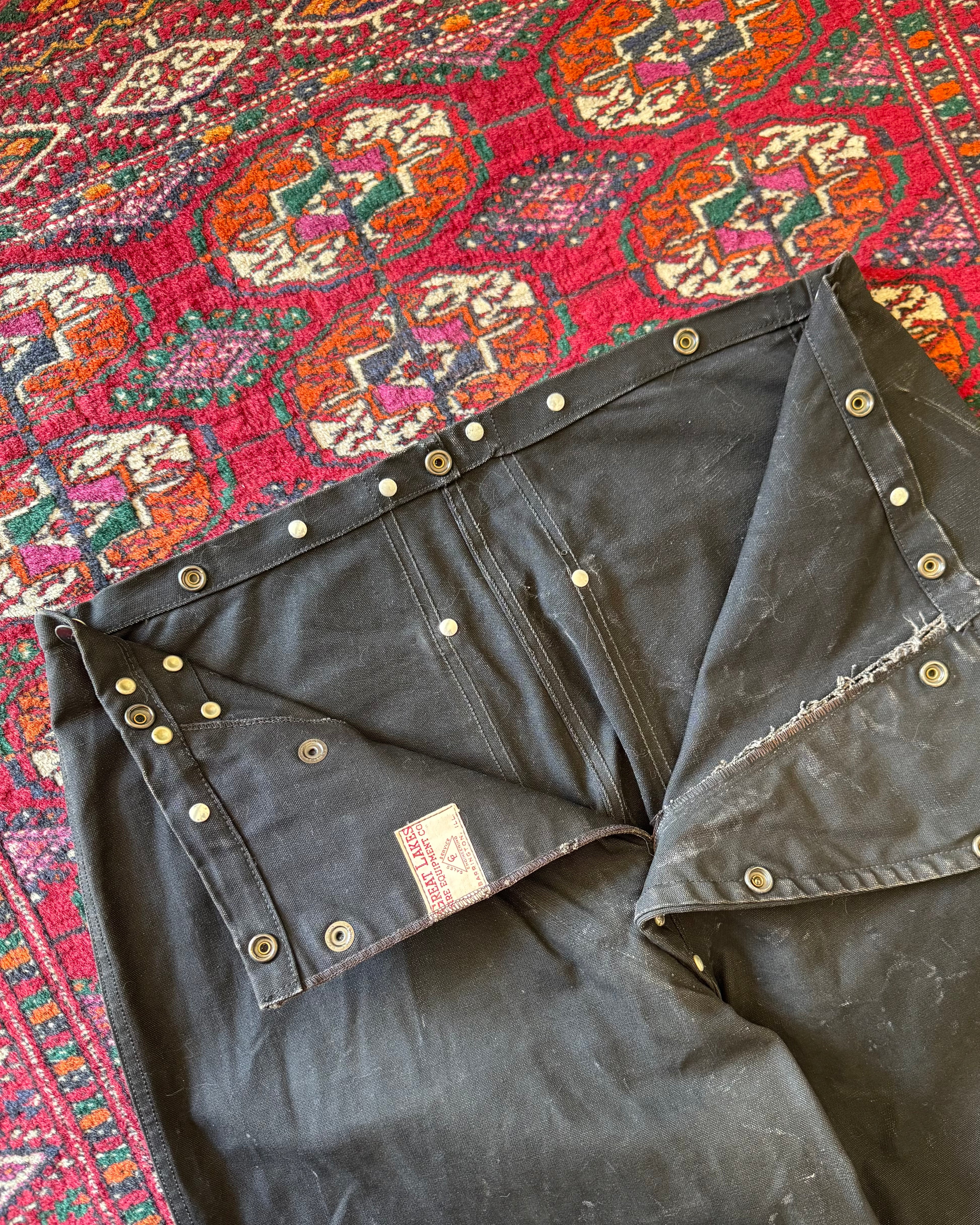 1960s black fireman clasp pants