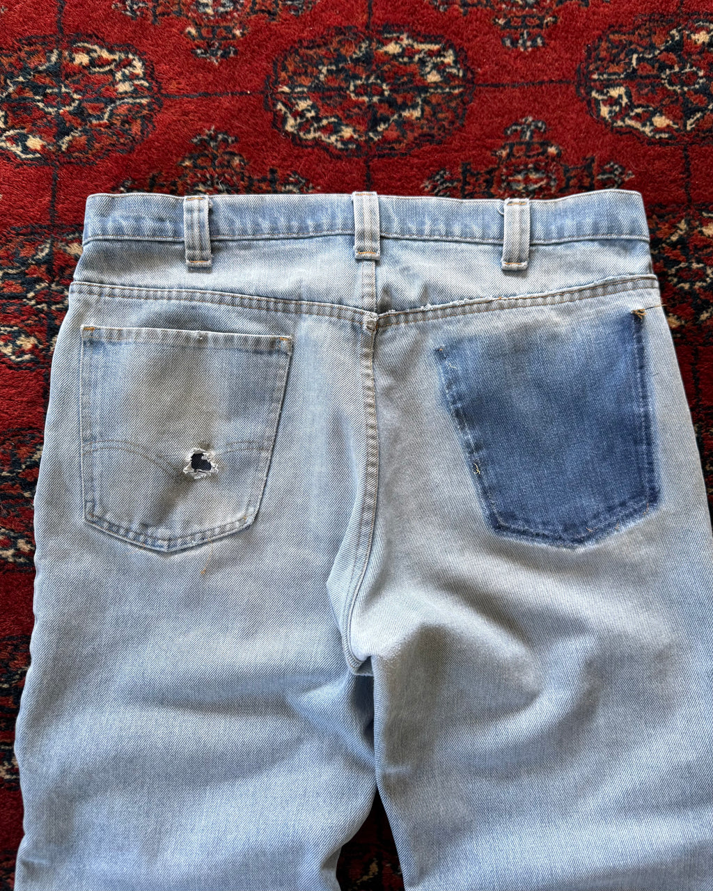 1970s Levi’s bootcut 517 with distressing