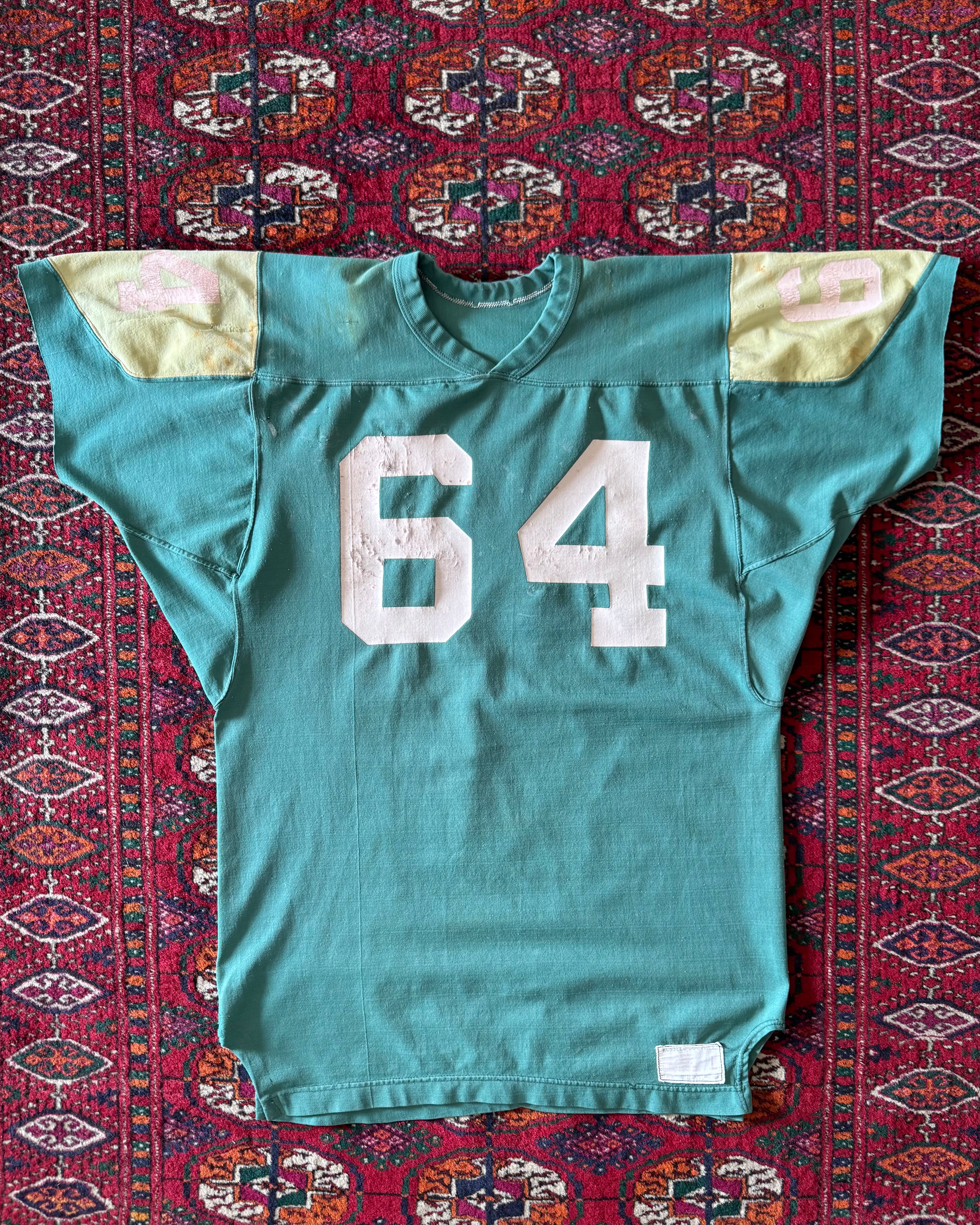Vintage 1950s Russell athletic faded distressed football jersey ￼