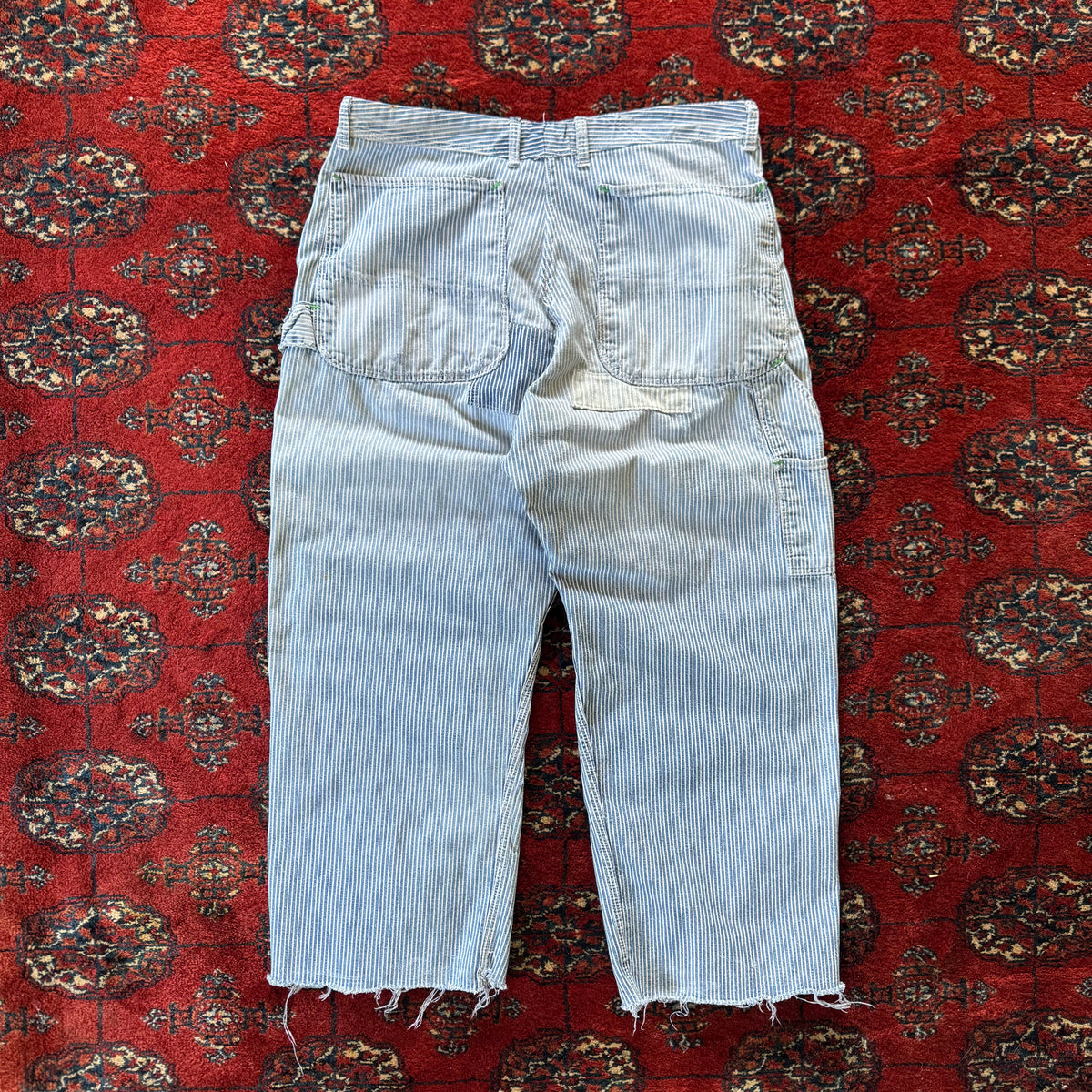 1950s Pointer brand pinstripe farmhouse repaired house repaired pants