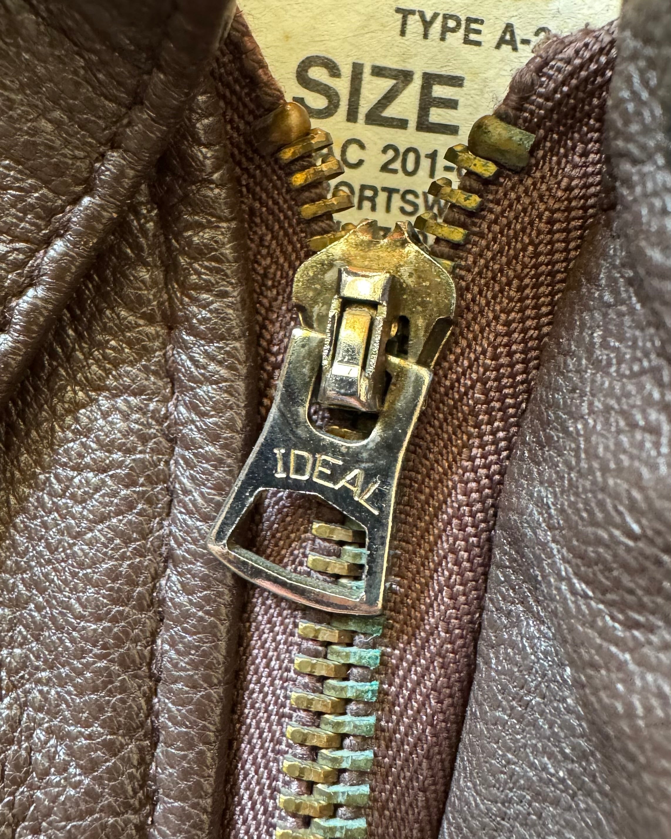 1980s Cooper type A2 leather bomber jacket￼