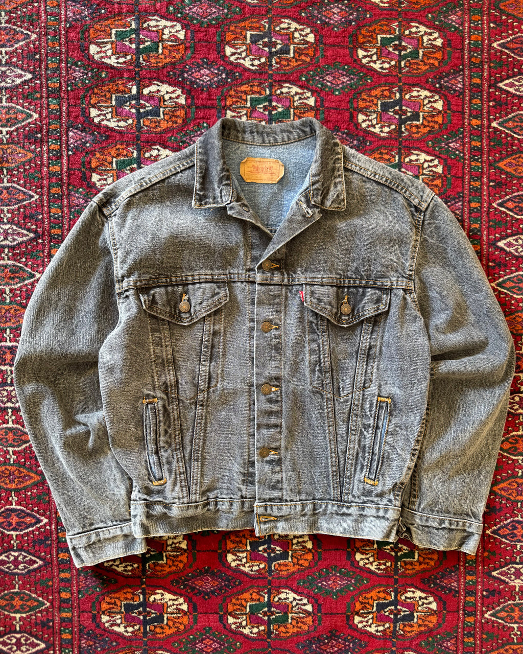 1980s Levi’s 57514-0760 black denim trucker jacket