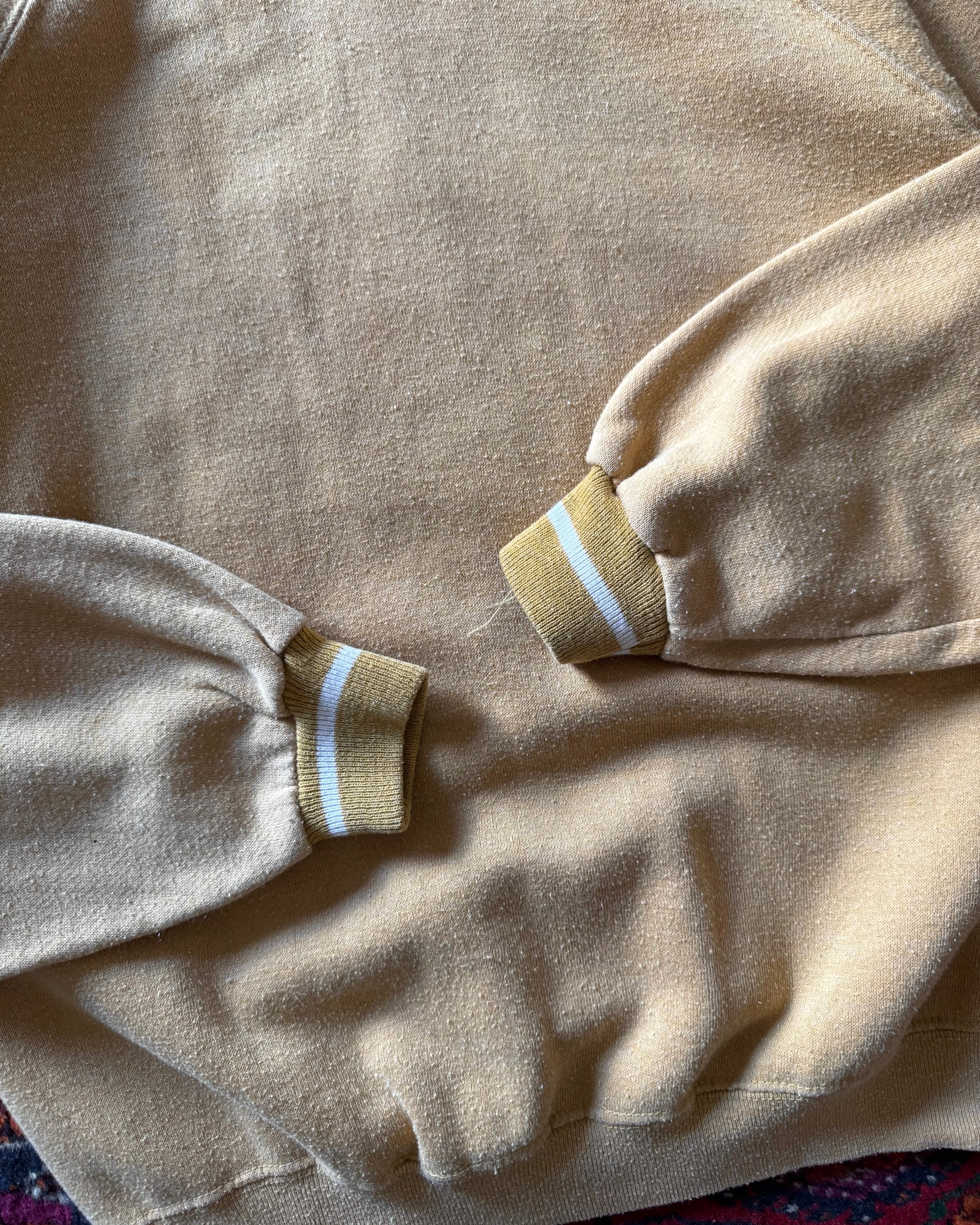 1960s/70s mustard ringed sweatshirt