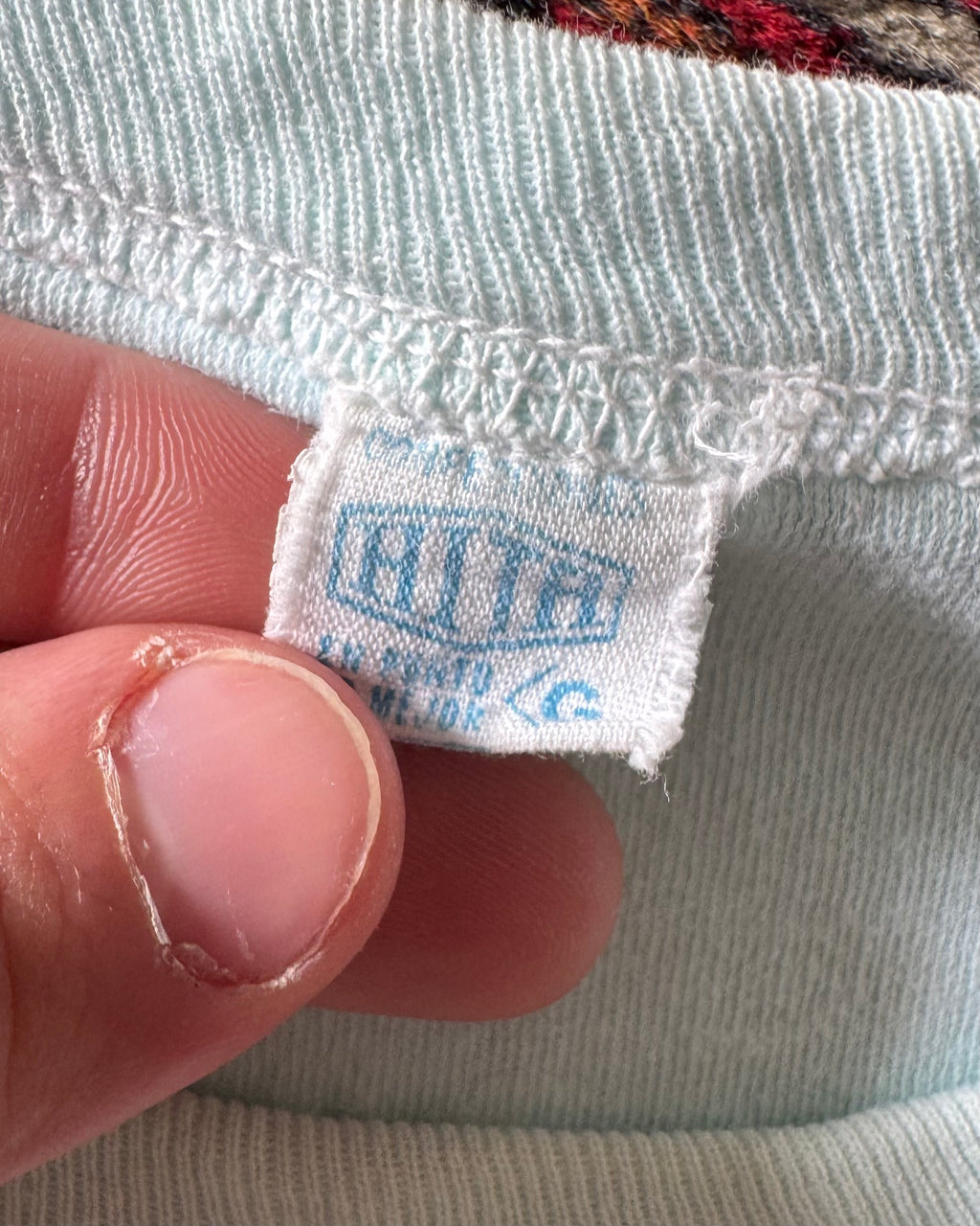 Vintage baby blue 1970s Mexico heavyweight T-shirt