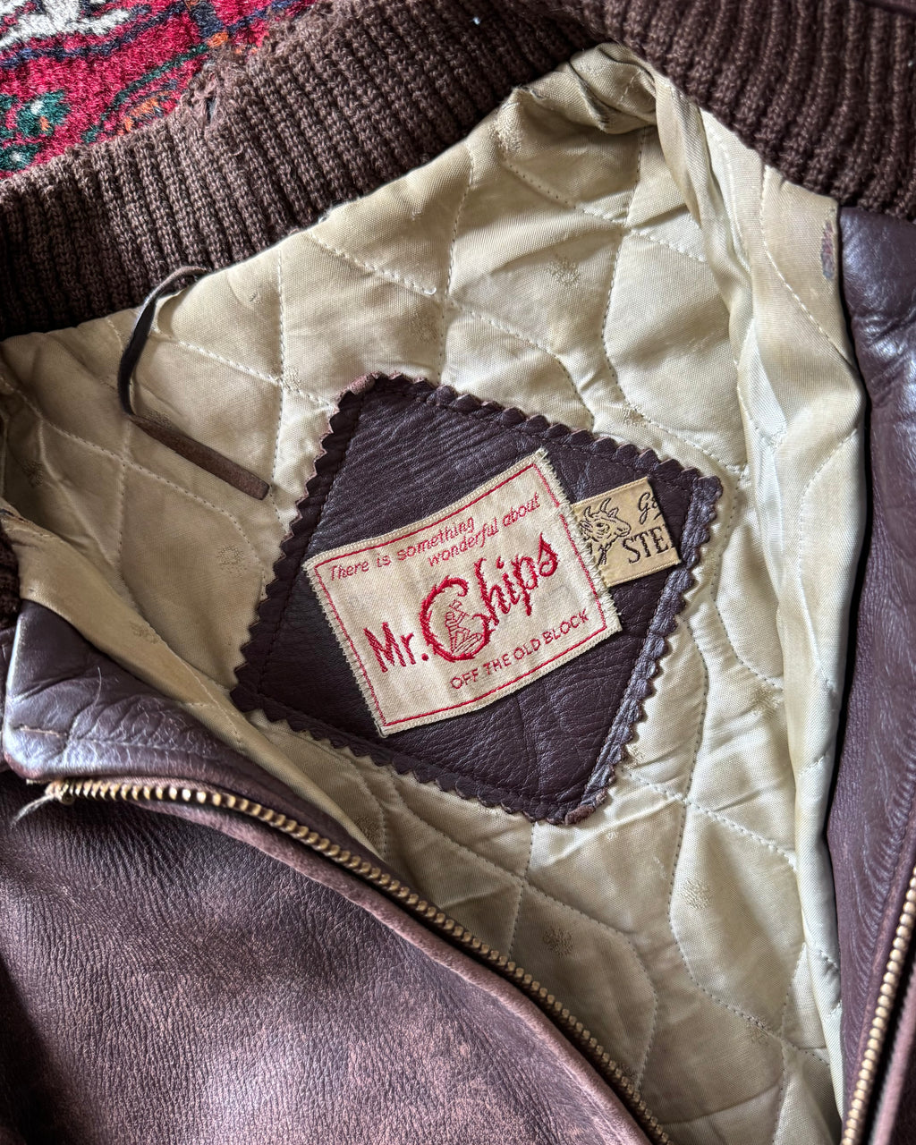1950s Mr Chips steerhide leather jacket
