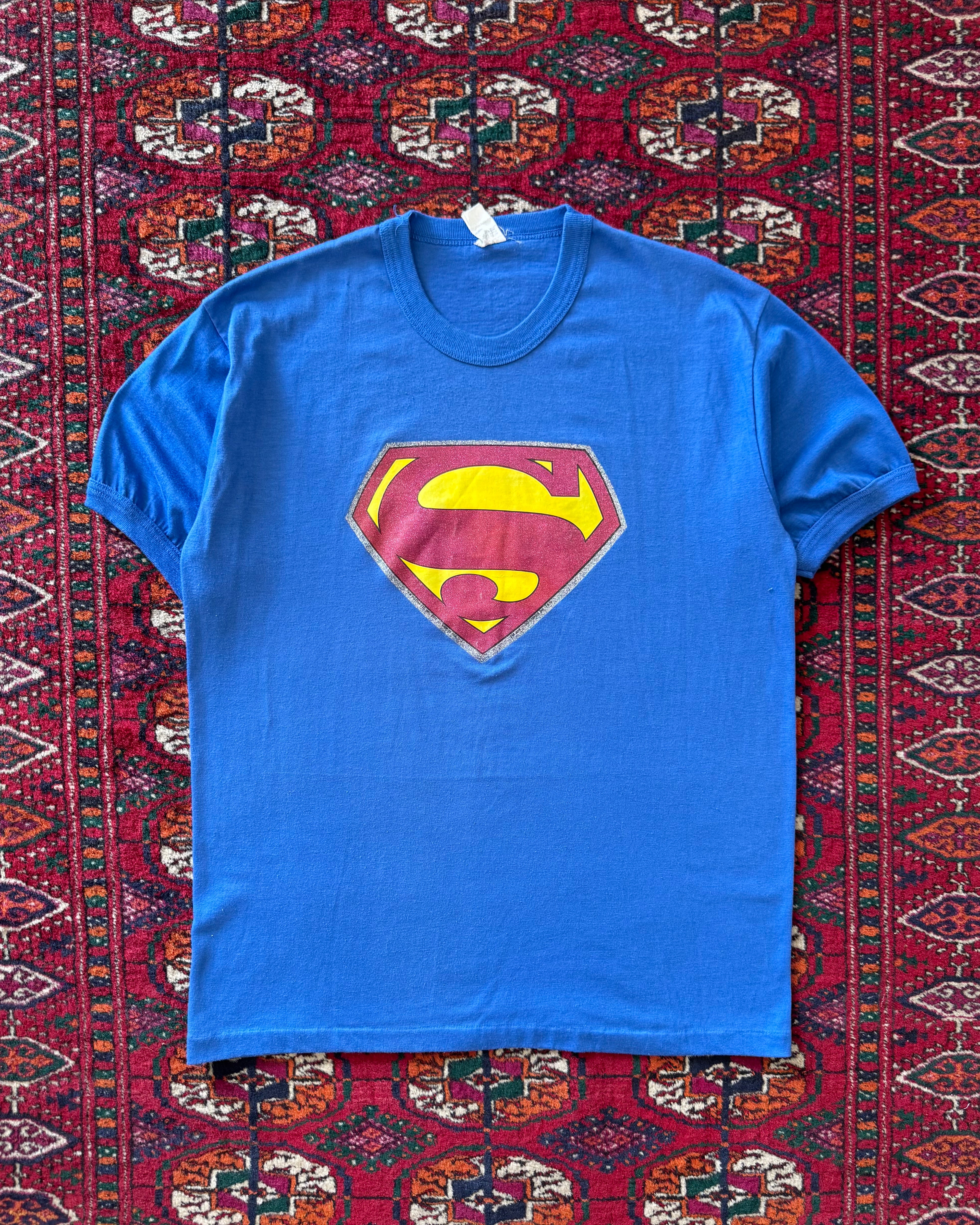 1970s Superman shield cuffed tee