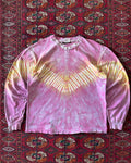 Vintage 1980s heavily faded and distressed tie-dye long sleeve ￼