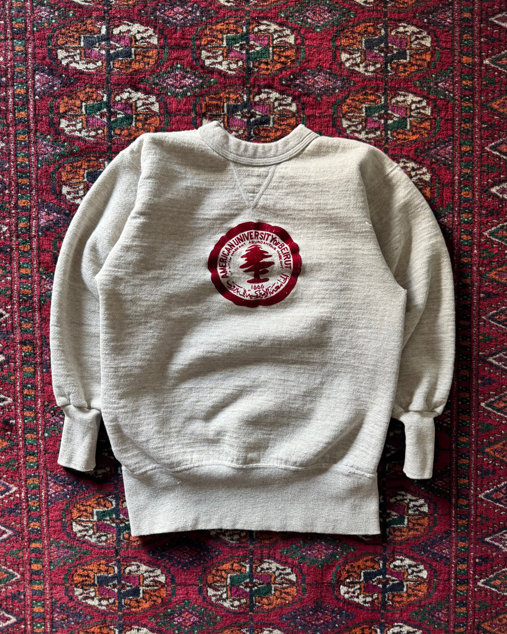 1950s American University of Beirut flock print single V